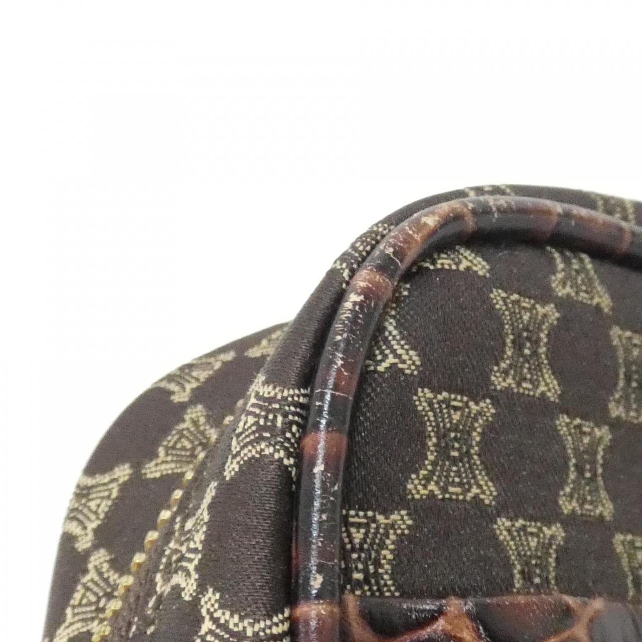 CELINE Shoulder Bag Canvas Brown Canvas Rank A - Thumbnail 4