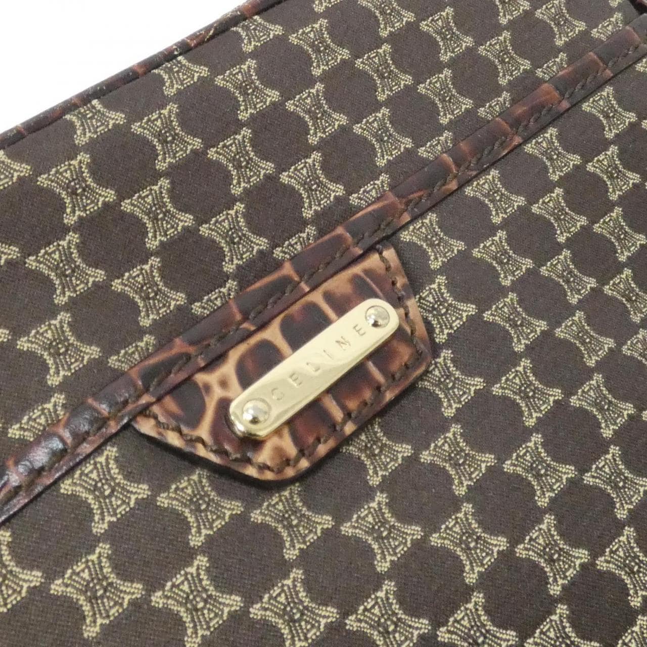 CELINE Shoulder Bag Canvas Brown Canvas Rank A - Thumbnail 6