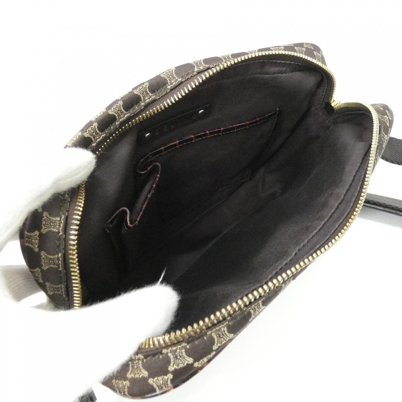 CELINE Shoulder Bag Canvas Brown Canvas Rank A - Thumbnail 8