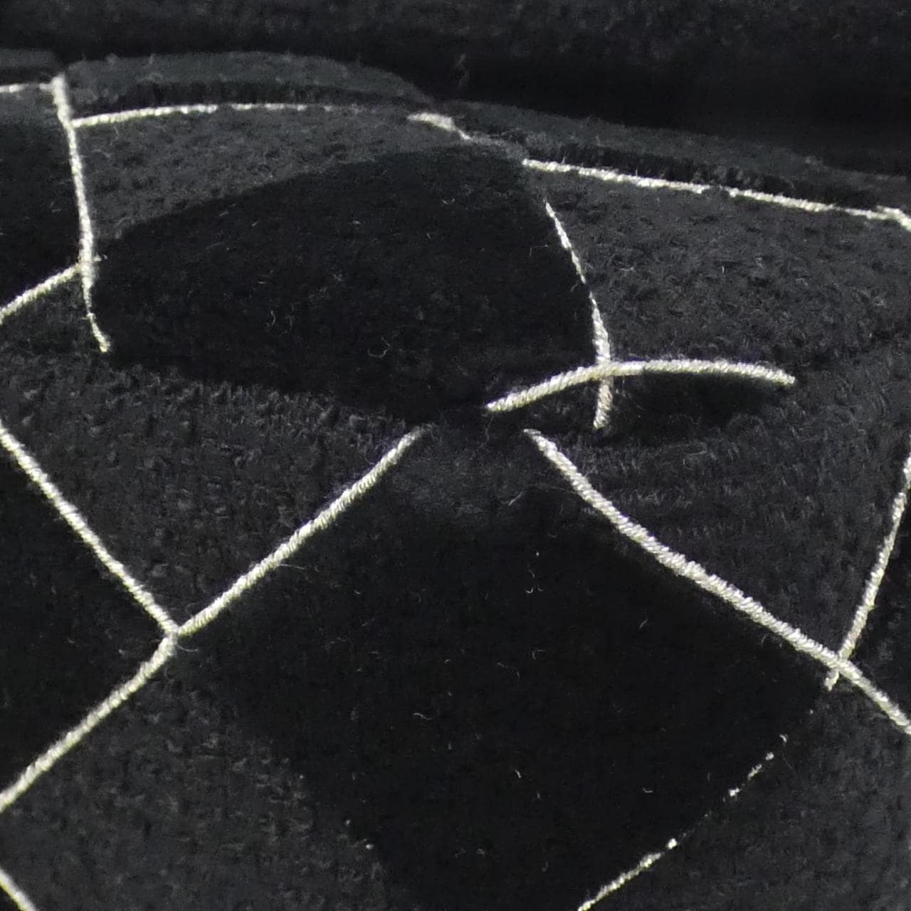 CHANEL Matelasse 1112 Shoulder Tweed Black Tweed - Thumbnail 3