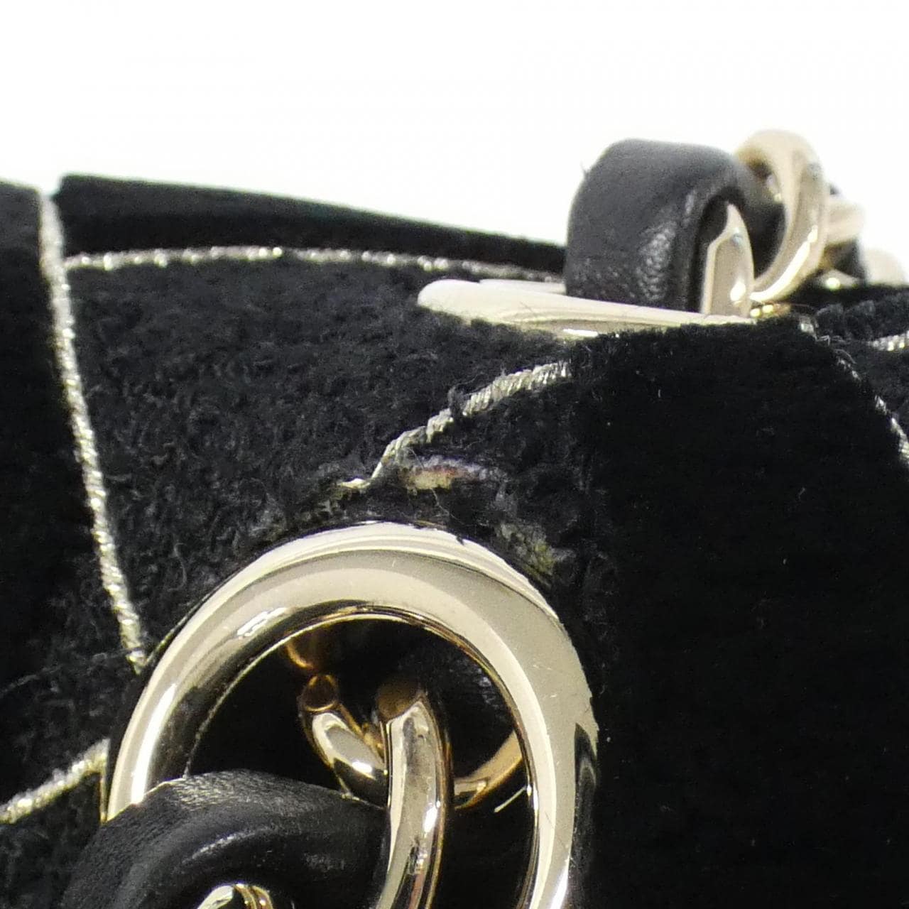 CHANEL Matelasse 1112 Shoulder Tweed Black Tweed - Thumbnail 5