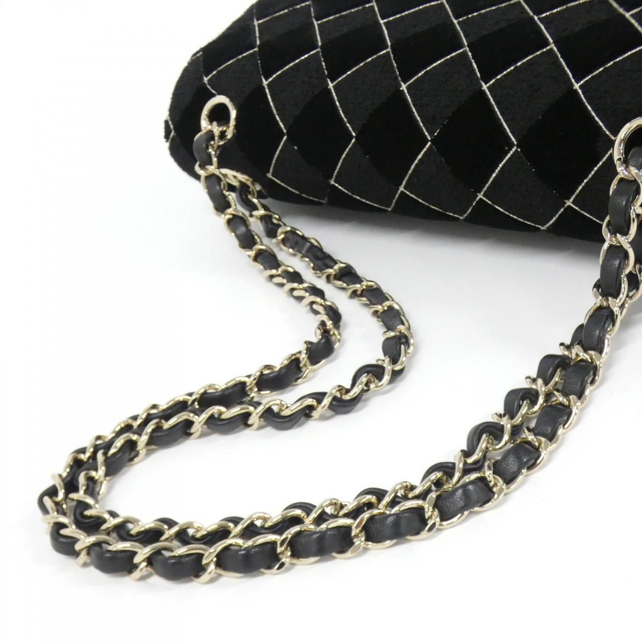 CHANEL Matelasse 1112 Shoulder Tweed Black Tweed - Thumbnail 6