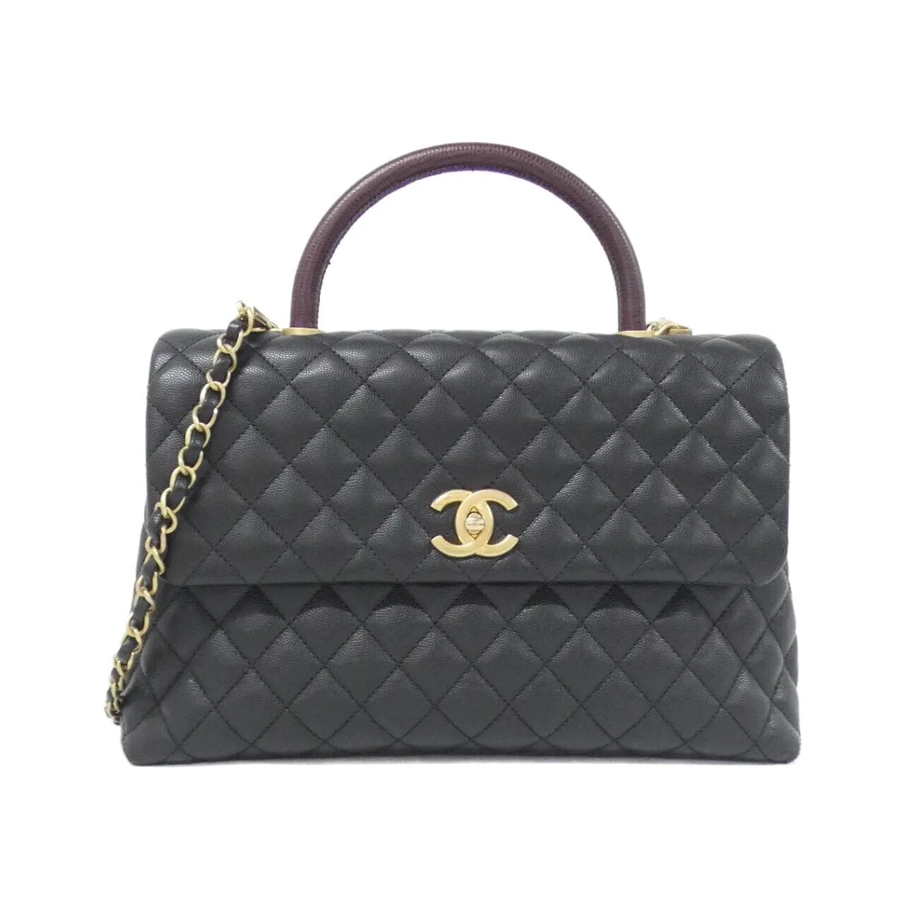 CHANEL 92992 Handbag Grained Calfskin