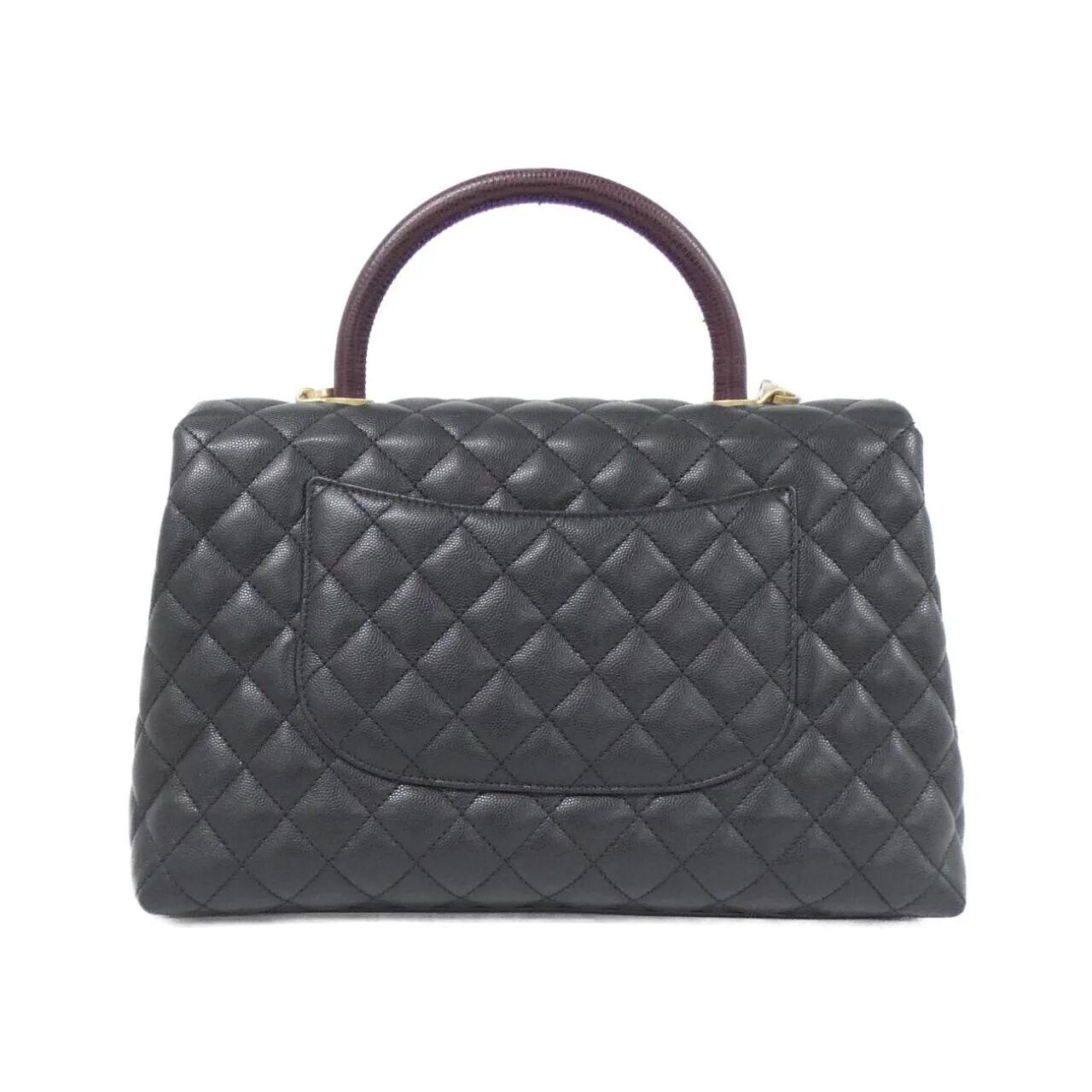 CHANEL 92992 Handbag Grained Calfskin Black Grained Calfskin Rank A - Thumbnail 2