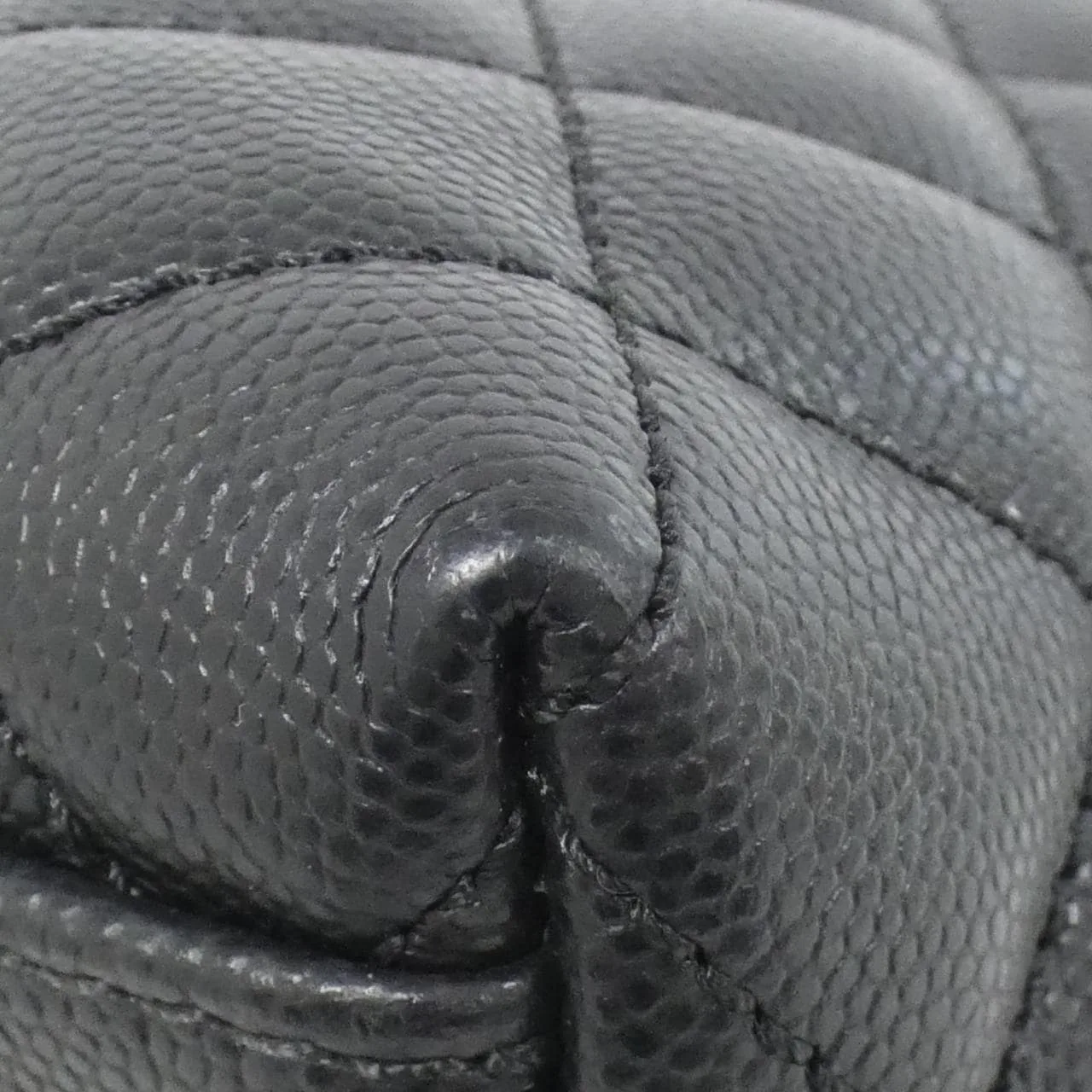 CHANEL 92992 Handbag Grained Calfskin Black Grained Calfskin Rank A - Thumbnail 3