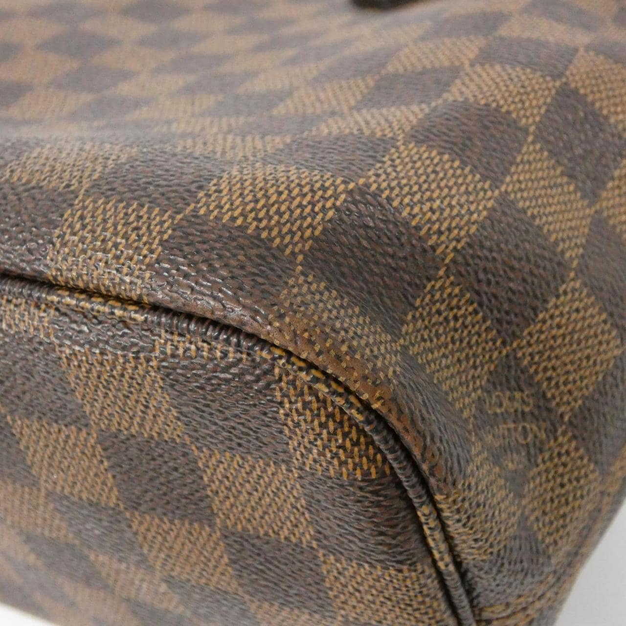 LOUIS VUITTON Neverfull N41359 Bag Damier 黑色 Damier 中古品A - 縮圖 2