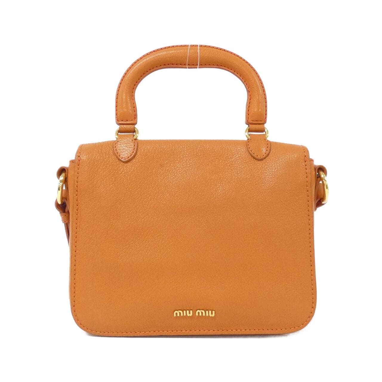 MIU MIU RN0717 Bag 橙色 中古品A - 縮圖 2