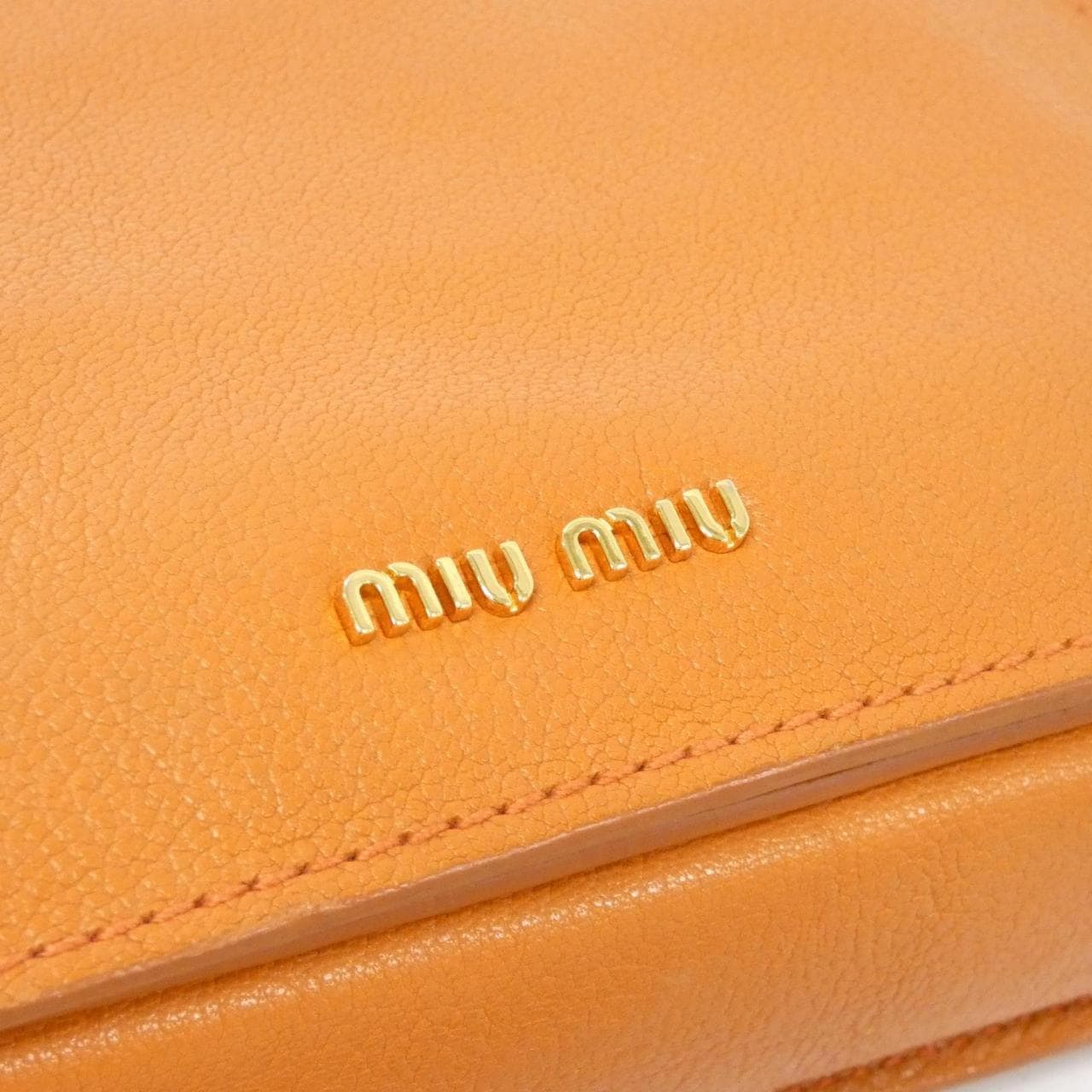 MIU MIU RN0717 Bag 橙色 中古品A - 縮圖 5