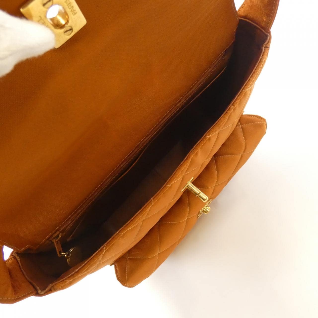 CHANEL Shoulder Nylon Brown Nylon - Thumbnail 7