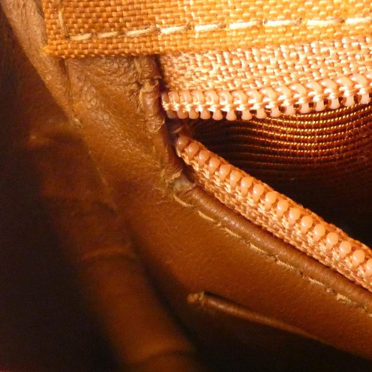 CHANEL Shoulder Nylon Brown Nylon - Thumbnail 10