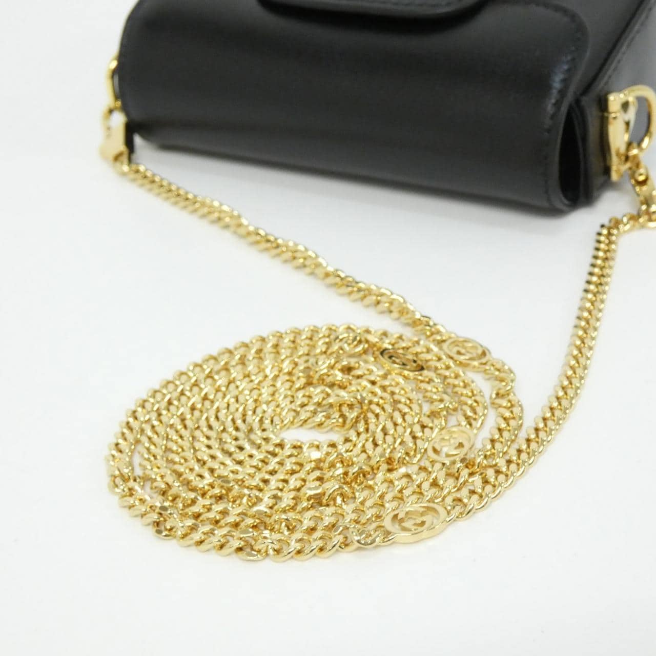 GUCCI 760253 AAA7G Shoulder Bag Leather Black Leather - Thumbnail 6