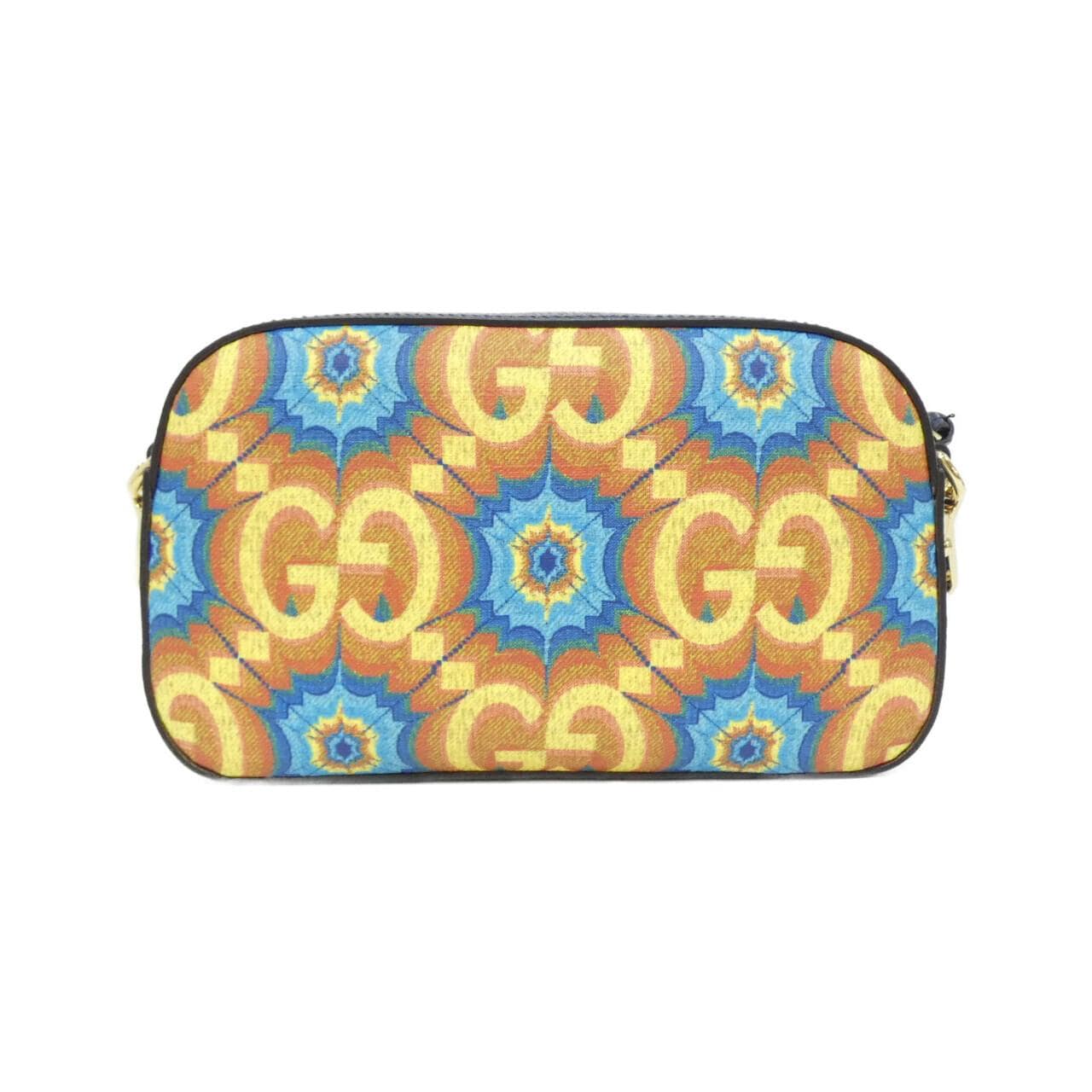 GUCCI 476466 UMZBG Shoulder Bag Canvas 黑色 帆布 - 縮圖 2