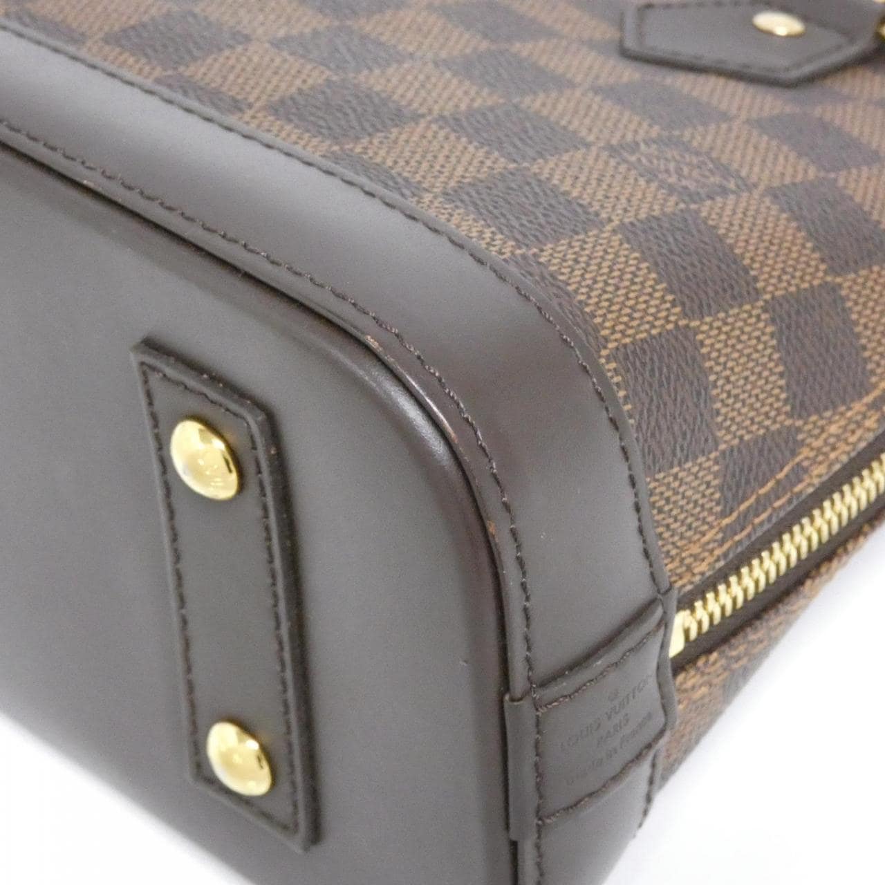 LOUIS VUITTON Alma N41221 Bag Damier 黑色 Damier 中古品A - 縮圖 2