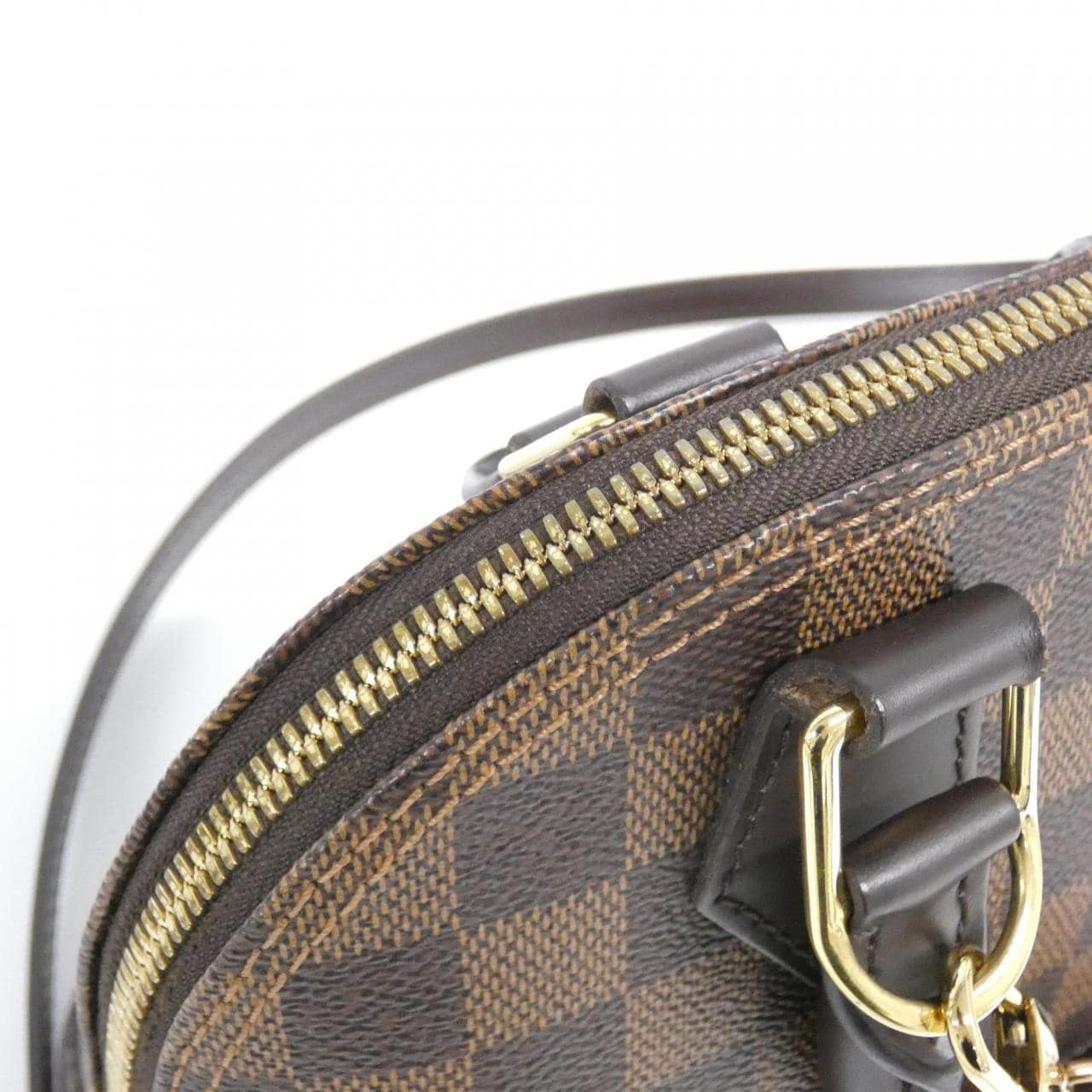 LOUIS VUITTON Alma N41221 Bag Damier 黑色 Damier 中古品A - 縮圖 5