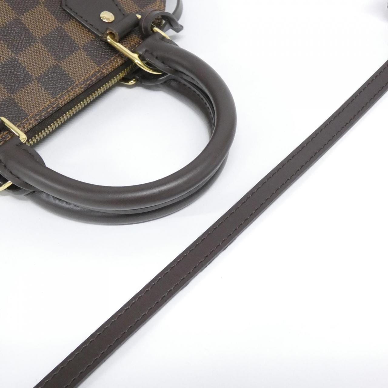 LOUIS VUITTON Alma N41221 Bag Damier 黑色 Damier 中古品A - 縮圖 8