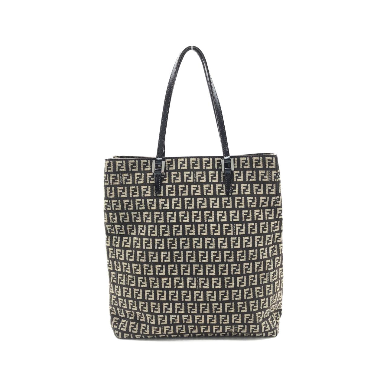 FENDI 8BH131 JQ4 Bag Canvas 棕色 帆布 中古品A - 縮圖 2