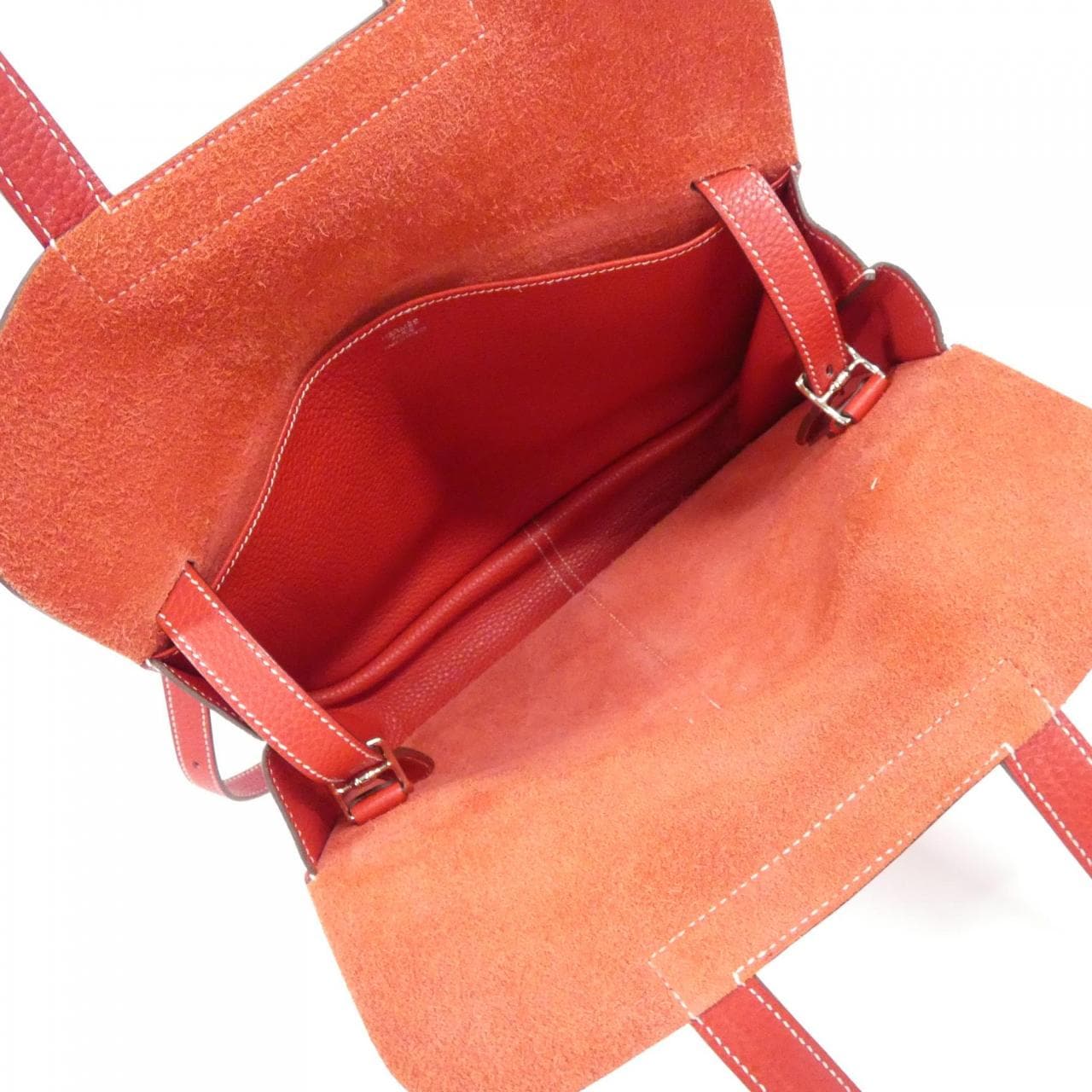 HERMES HERMÈS 066777CK Bag Clemence Rouge Clemence 皮 - 縮圖 8