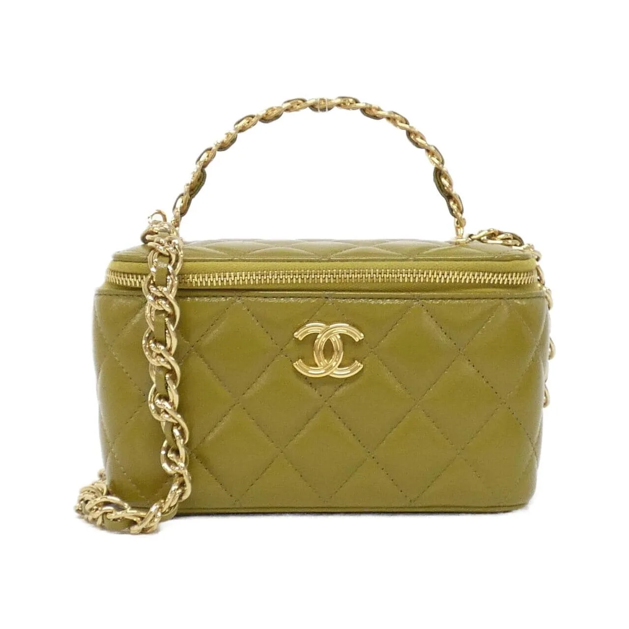 CHANEL Chanel 19 AP3315 Handbag Lambskin Green