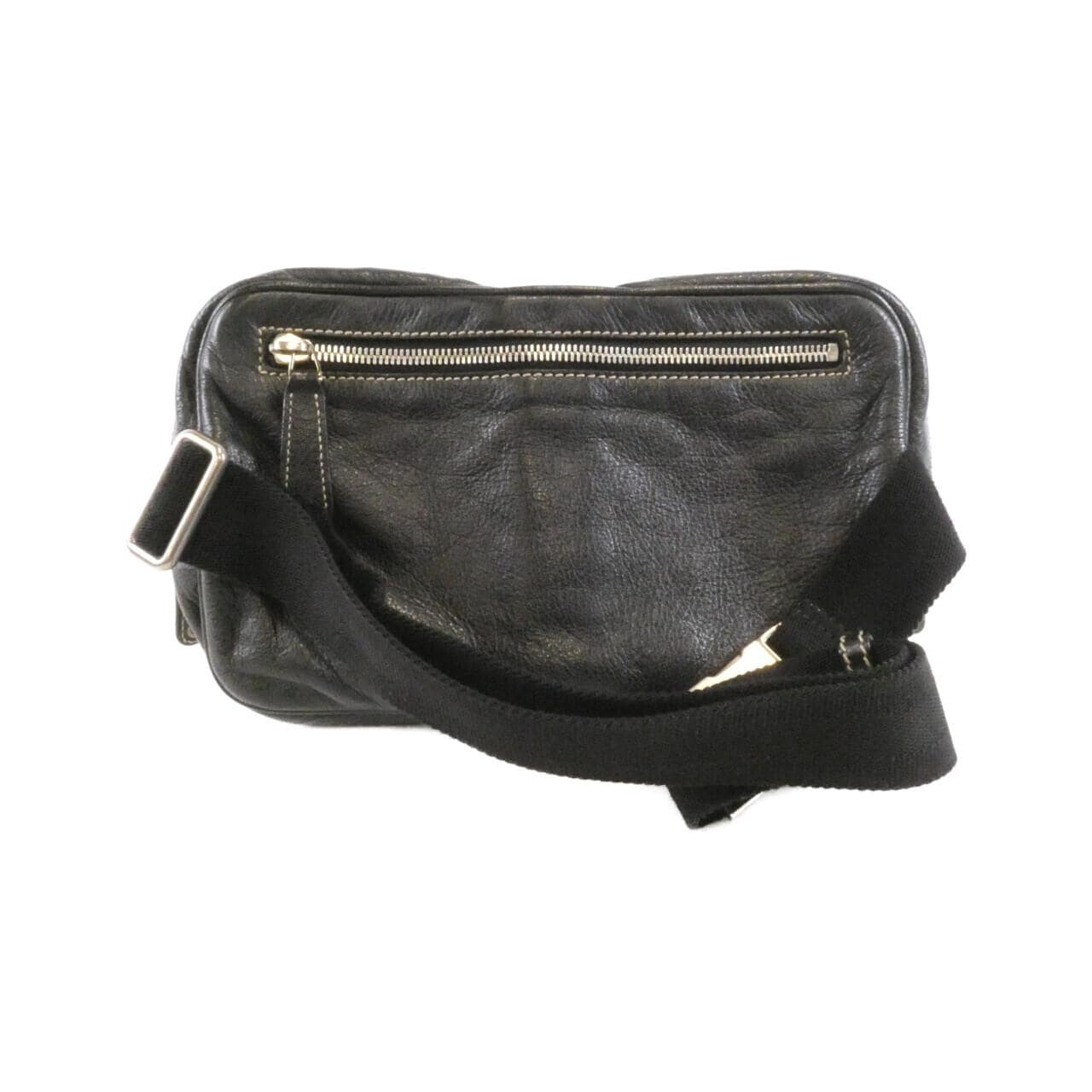 GUCCI 201846 Belt Bag Leather 黑色 皮革 中古品A - 縮圖 2