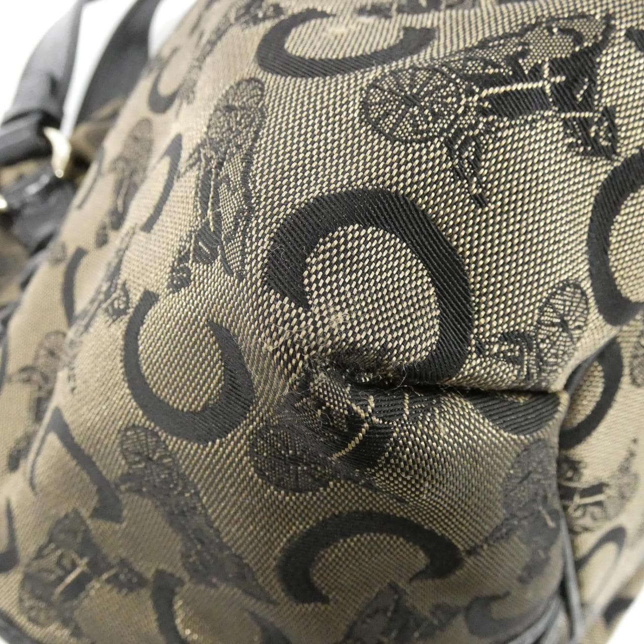 CELINE Shoulder Bag Canvas Black Canvas Rank A - Thumbnail 3