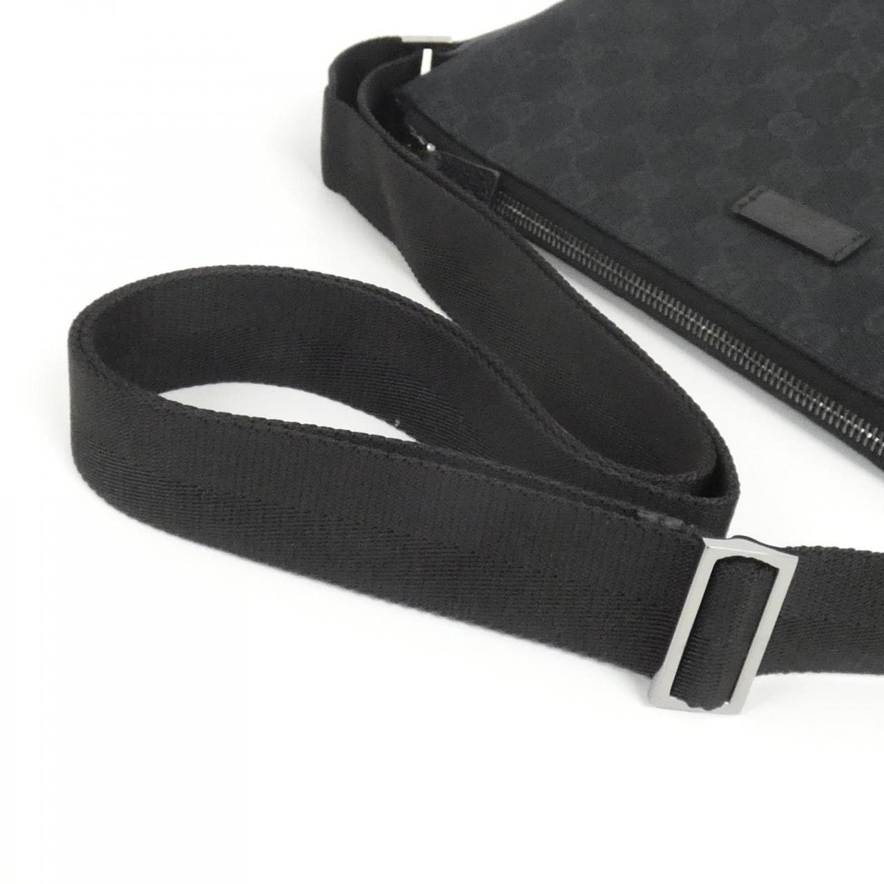 GUCCI 114273 FTASR Shoulder Bag Canvas 黑色 帆布 中古品A - 縮圖 5