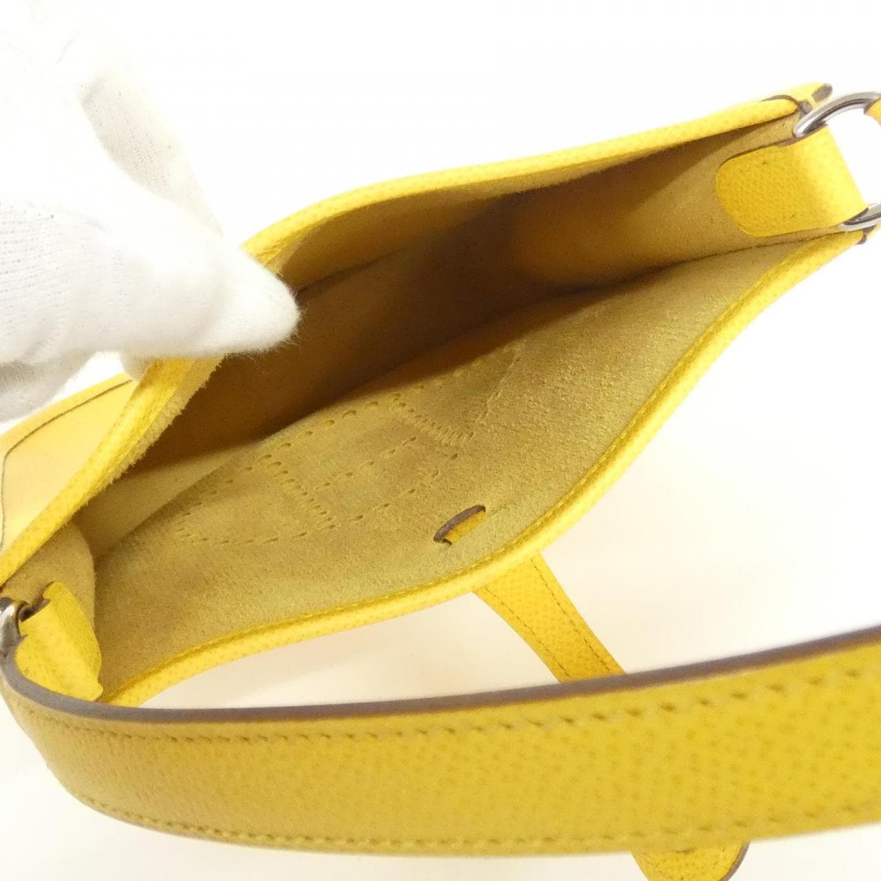 HERMES HERMÈS Evelyne 044560CK Shoulder Bag Epsom Black Epsom Leather - Thumbnail 7