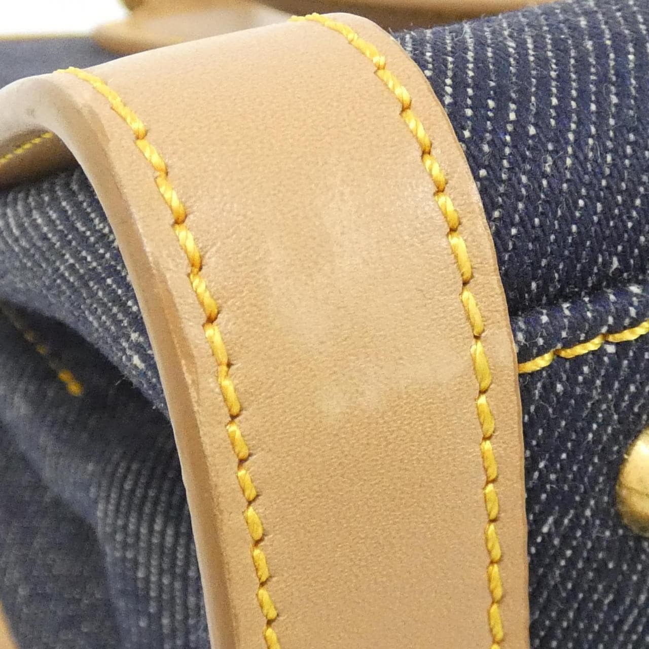 DIOR Bag Denim Bordeaux Denim Rank A - Thumbnail 3