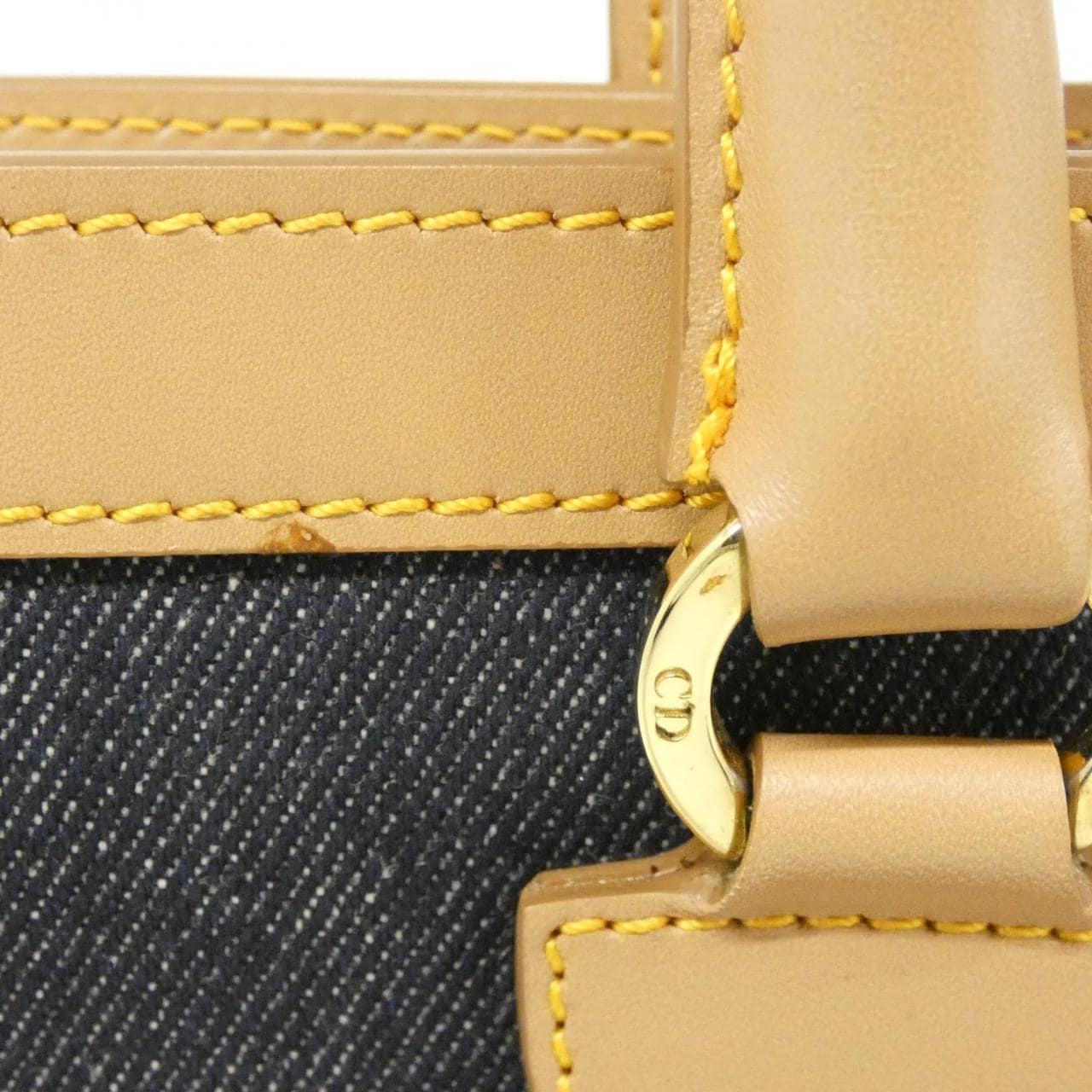DIOR Bag Denim Bordeaux Denim Rank A - Thumbnail 4