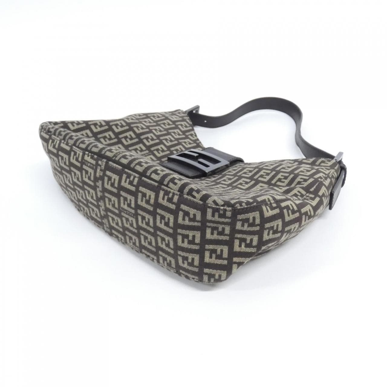 FENDI 8BR036 JQ4 Shoulder Bag Canvas 棕色 帆布 中古品A - 縮圖 3