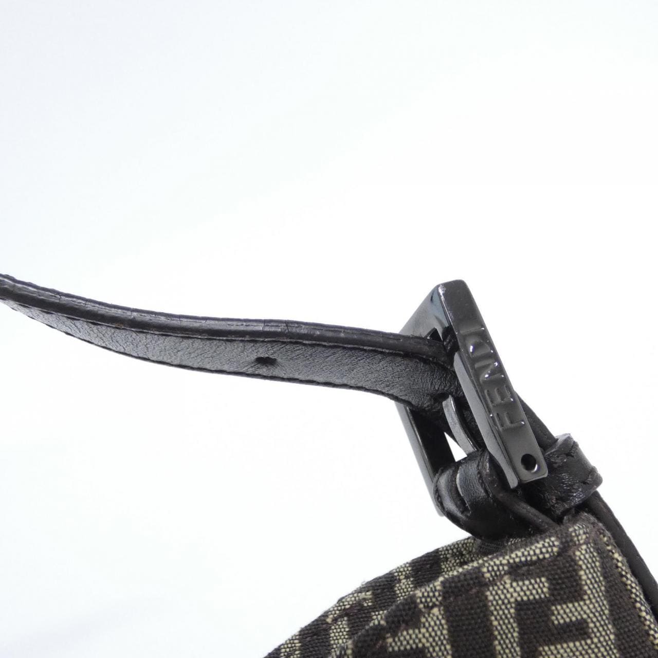 FENDI 8BR036 JQ4 Shoulder Bag Canvas 棕色 帆布 中古品A - 縮圖 6