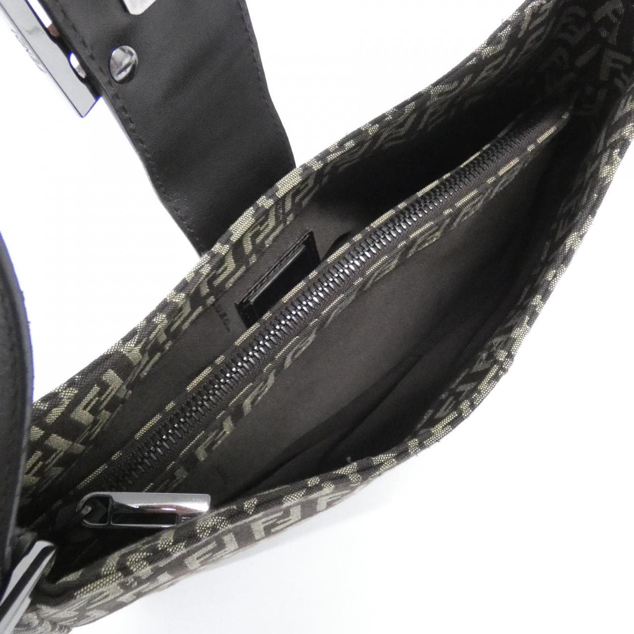 FENDI 8BR036 JQ4 Shoulder Bag Canvas 棕色 帆布 中古品A - 縮圖 8