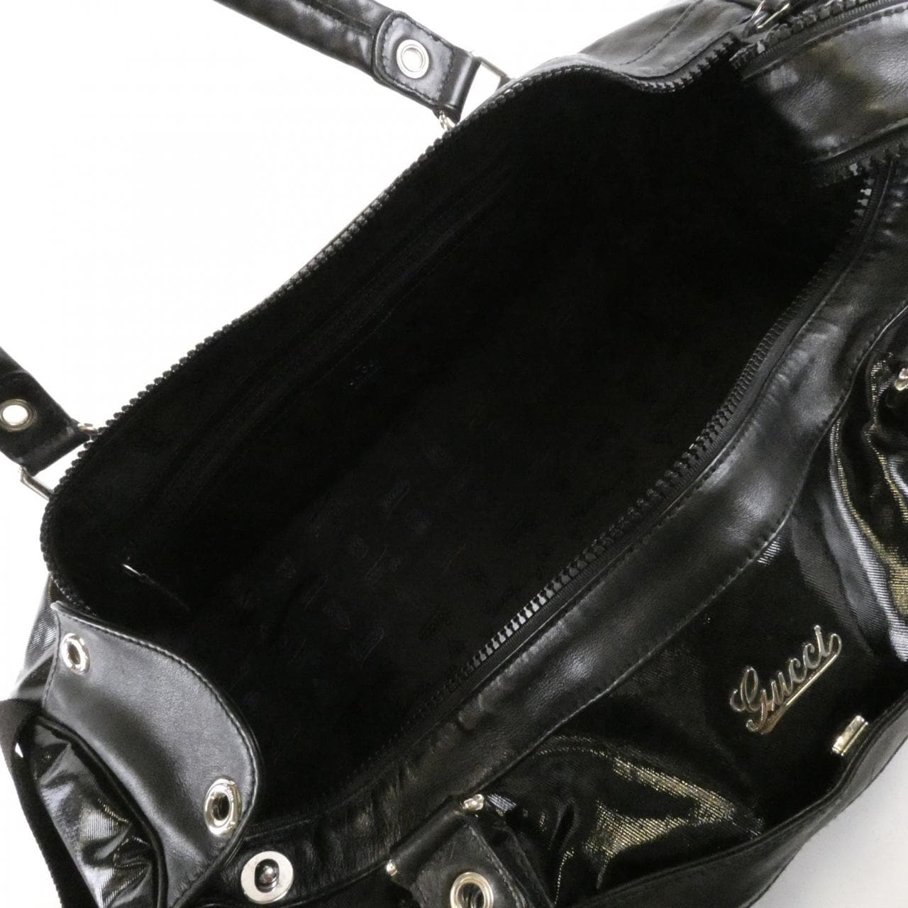 GUCCI 194452 Boston Bag Black Rank B - Thumbnail 8