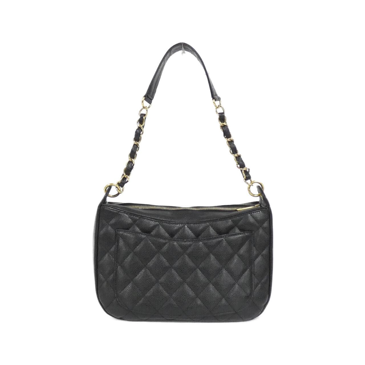 CHANEL Matelasse 20993 Shoulder Grained Calfskin 黑色 荔枝紋牛皮 中古品A - 縮圖 2