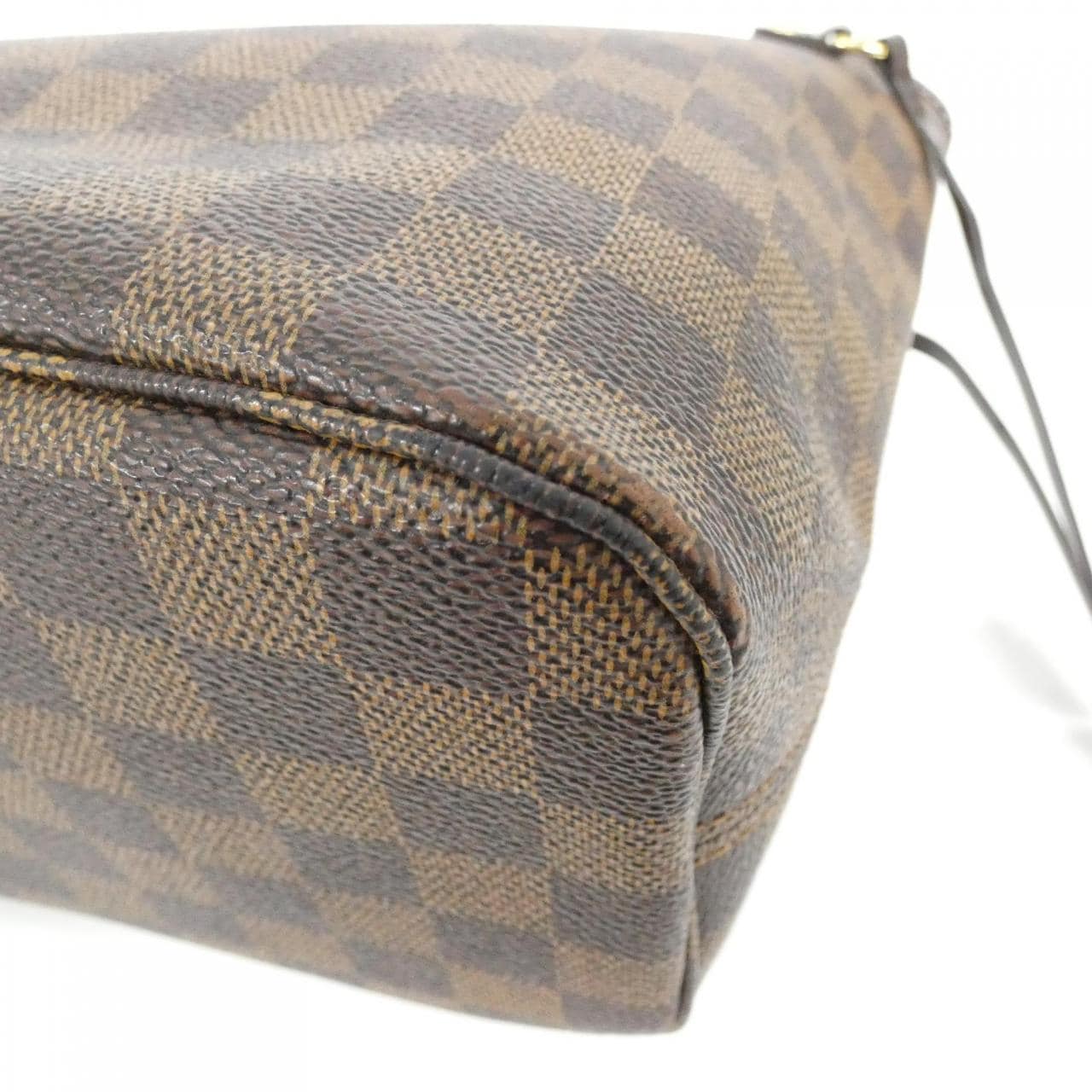LOUIS VUITTON Neverfull N41359 Bag Damier 黑色 Damier 中古品B - 縮圖 2