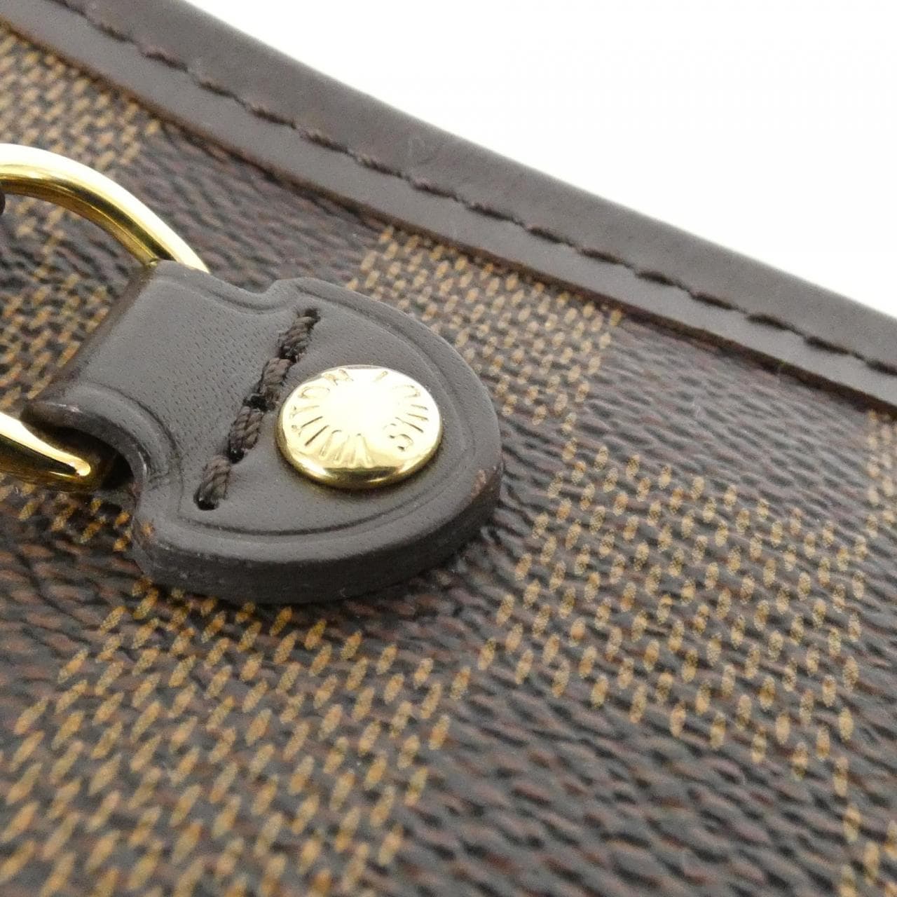 LOUIS VUITTON Neverfull N41359 Bag Damier 黑色 Damier 中古品B - 縮圖 3