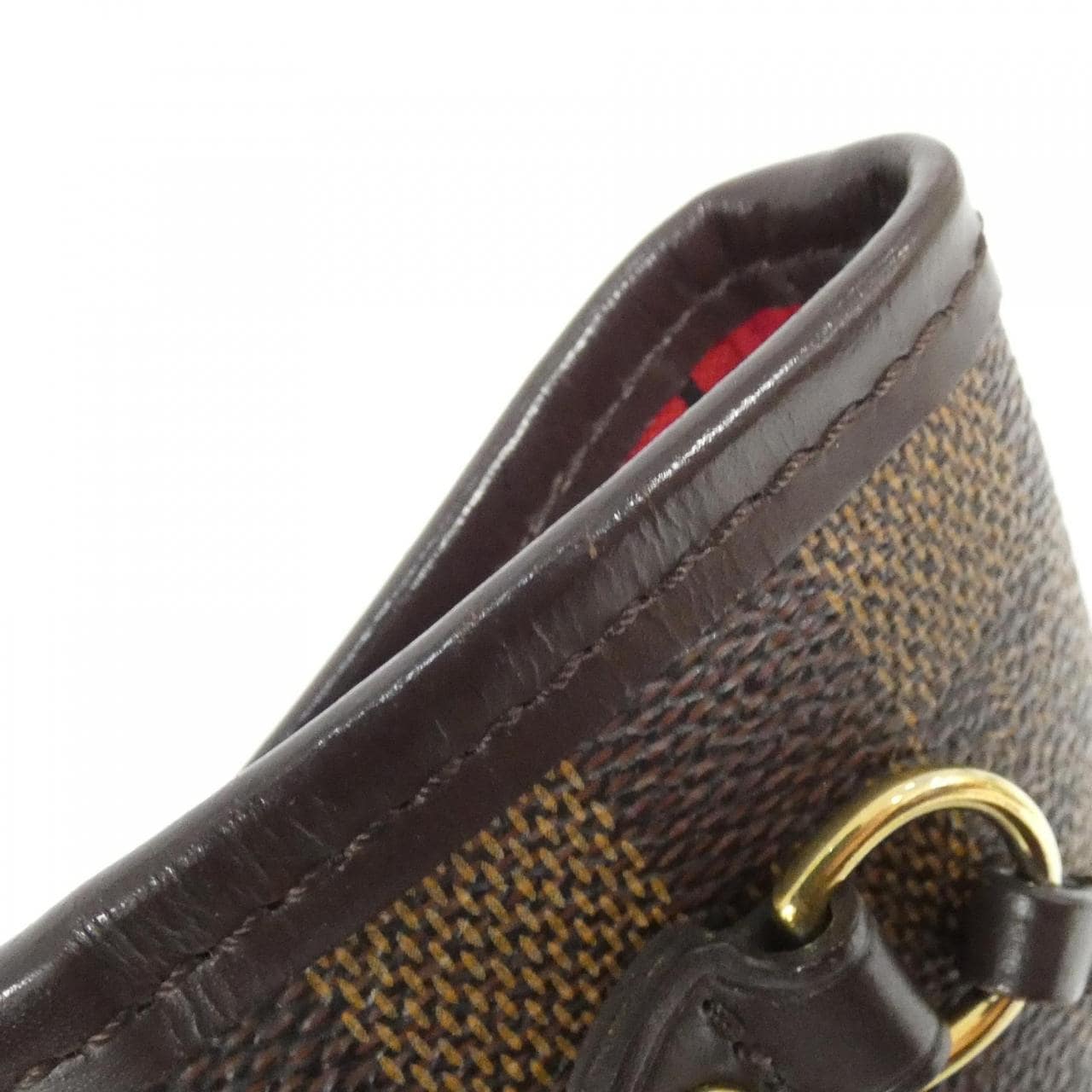 LOUIS VUITTON Neverfull N41359 Bag Damier 黑色 Damier 中古品B - 縮圖 5