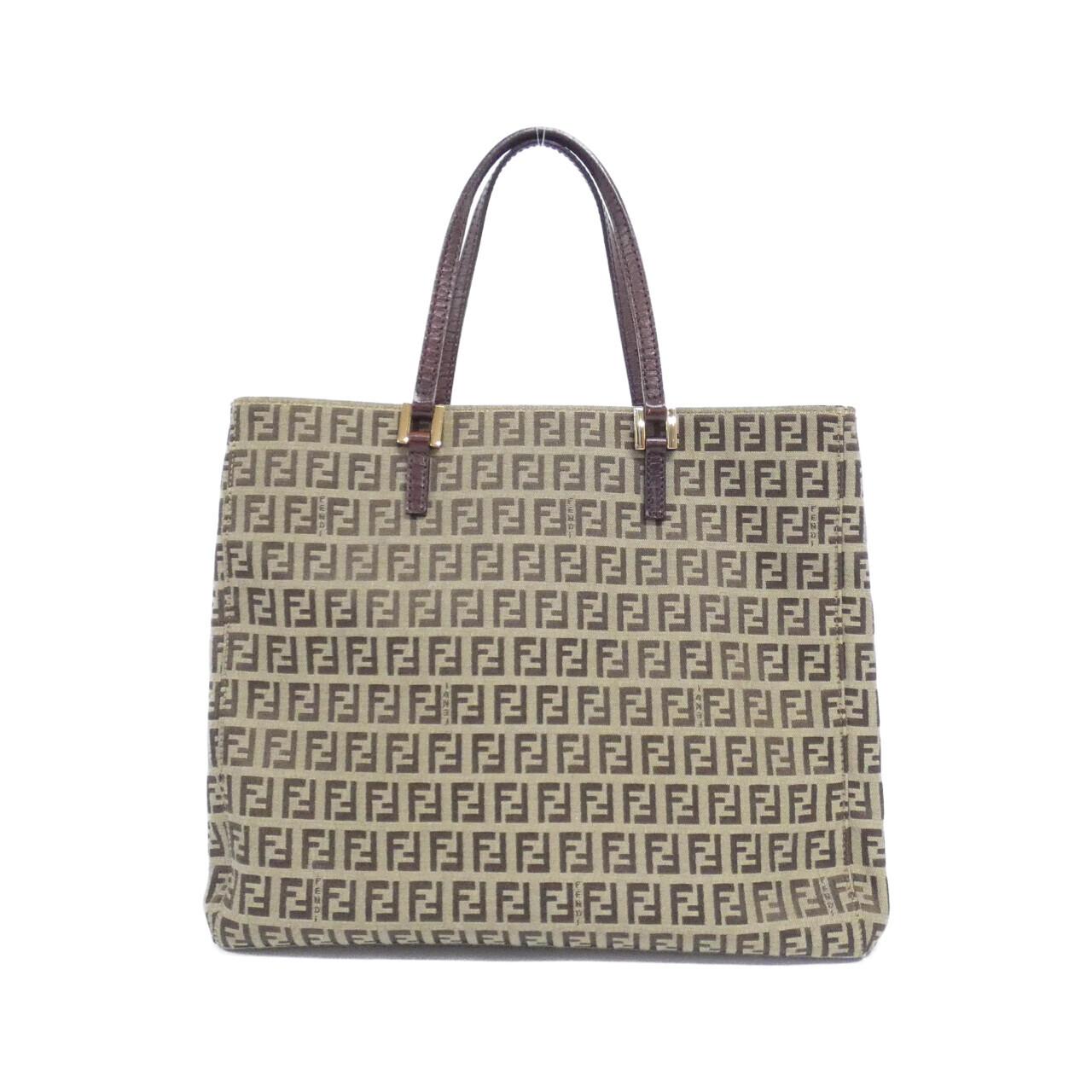 FENDI 8BH133 TN9 Bag Canvas Black Canvas - Thumbnail 2