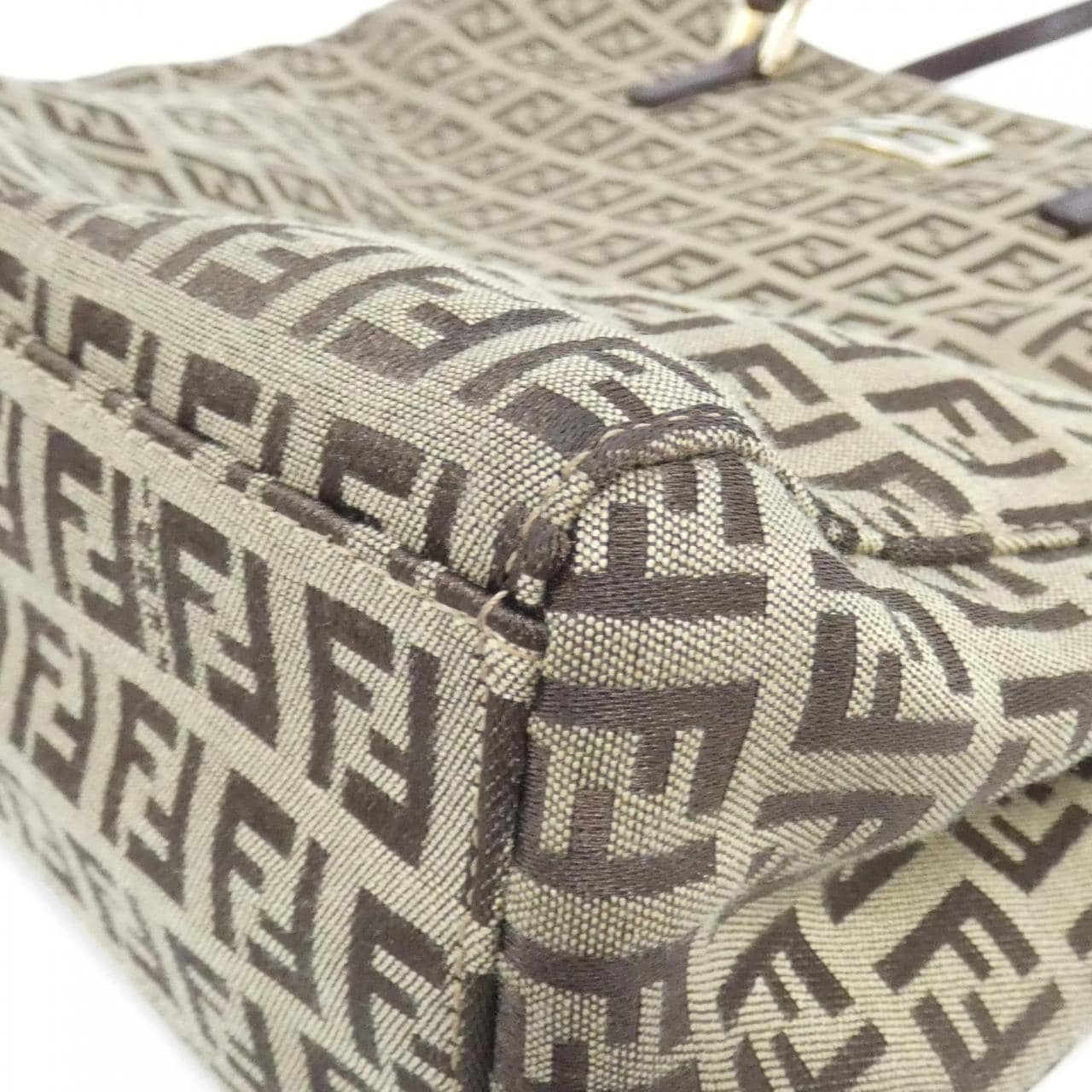 FENDI 8BH133 TN9 Bag Canvas Black Canvas - Thumbnail 3