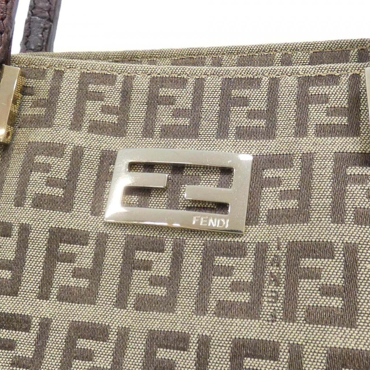 FENDI 8BH133 TN9 Bag Canvas Black Canvas - Thumbnail 4