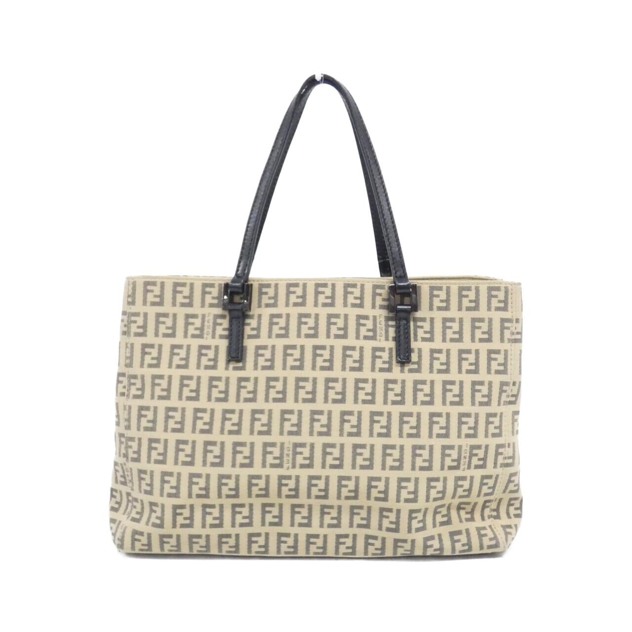 FENDI 8BH132 JQ4 Bag Canvas 黑色 帆布 中古品A - 縮圖 2