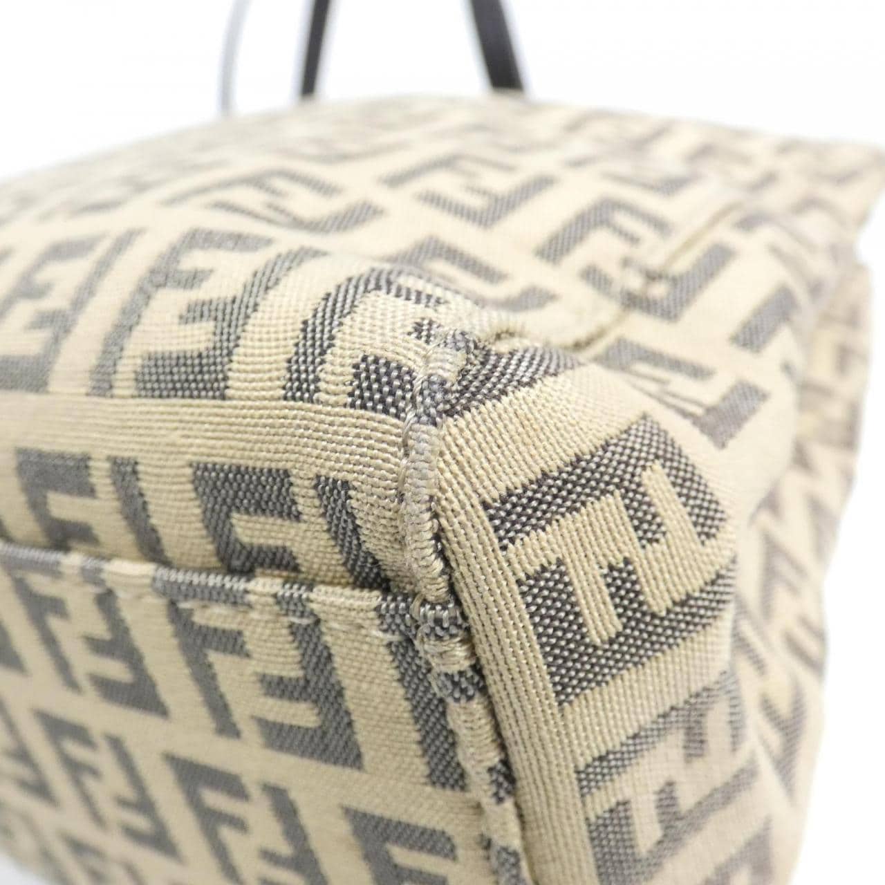FENDI 8BH132 JQ4 Bag Canvas 黑色 帆布 中古品A - 縮圖 3
