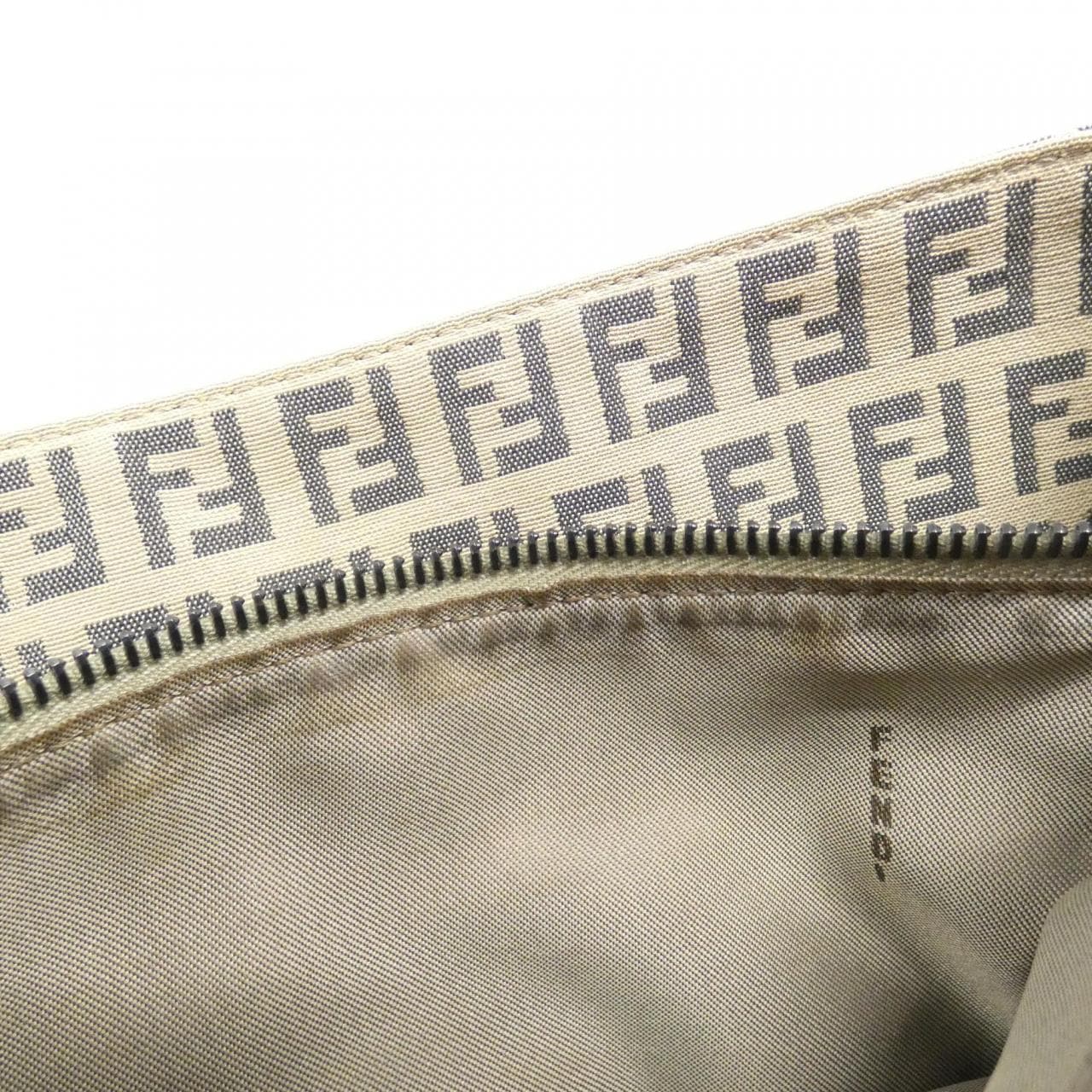 FENDI 8BH132 JQ4 Bag Canvas 黑色 帆布 中古品A - 縮圖 9