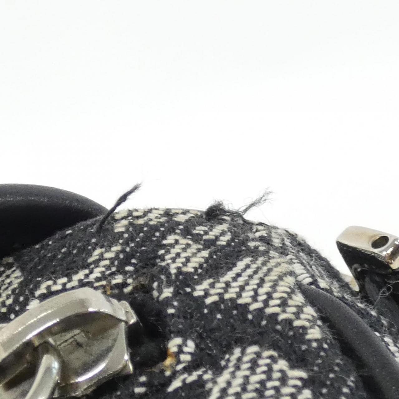 DIOR Shoulder Bag Canvas Black Canvas - Thumbnail 7