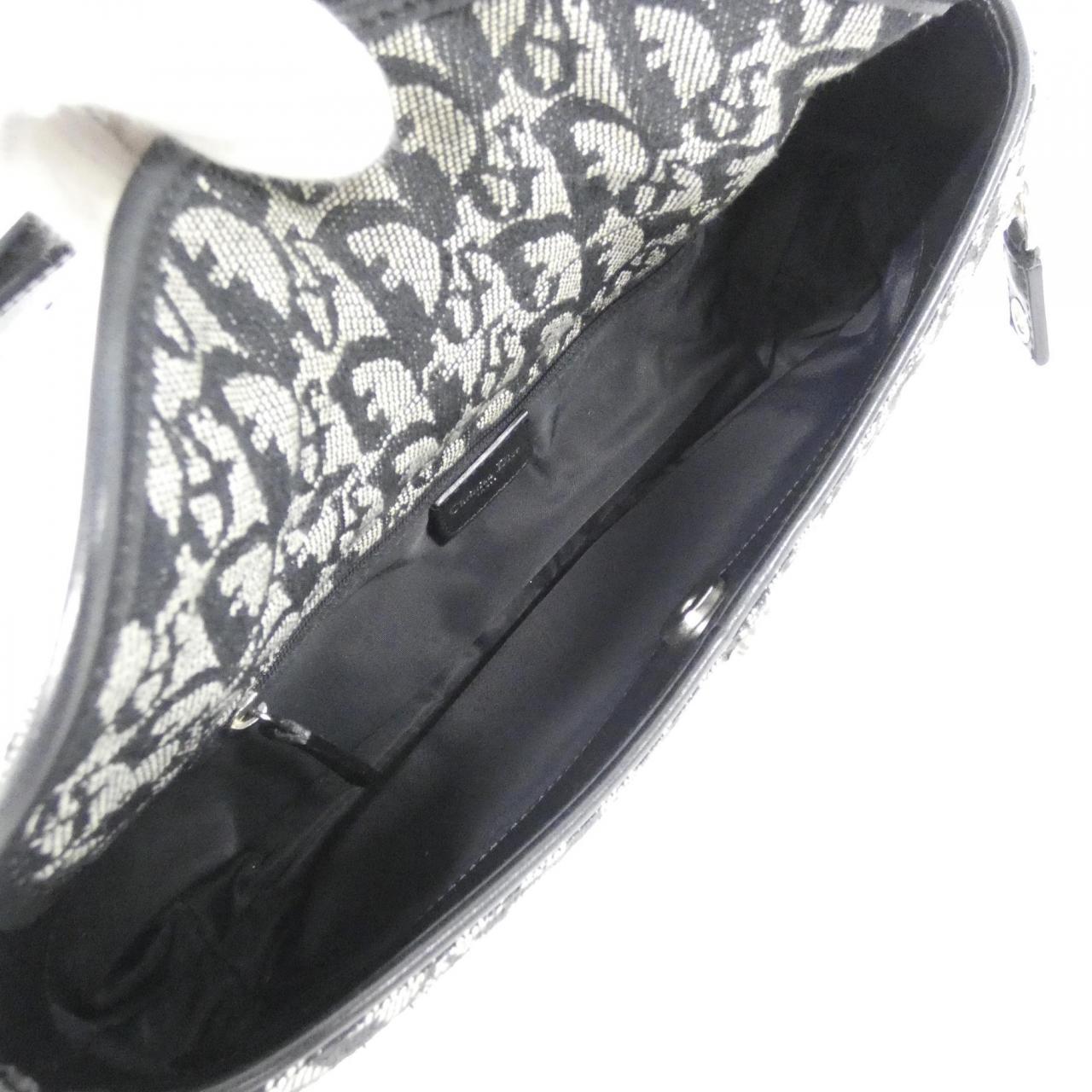 DIOR Shoulder Bag Canvas Black Canvas - Thumbnail 10