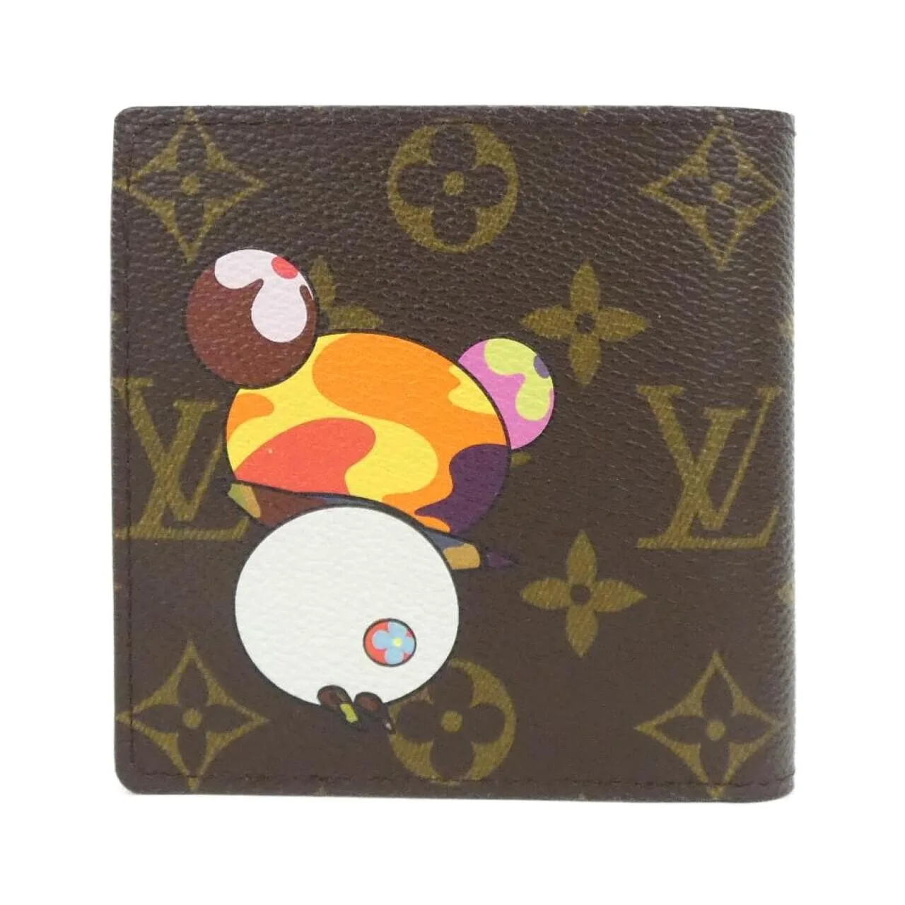 LOUIS VUITTON M61666 Wallet Monogram 黑色 Monogram 中古品A - 縮圖 2