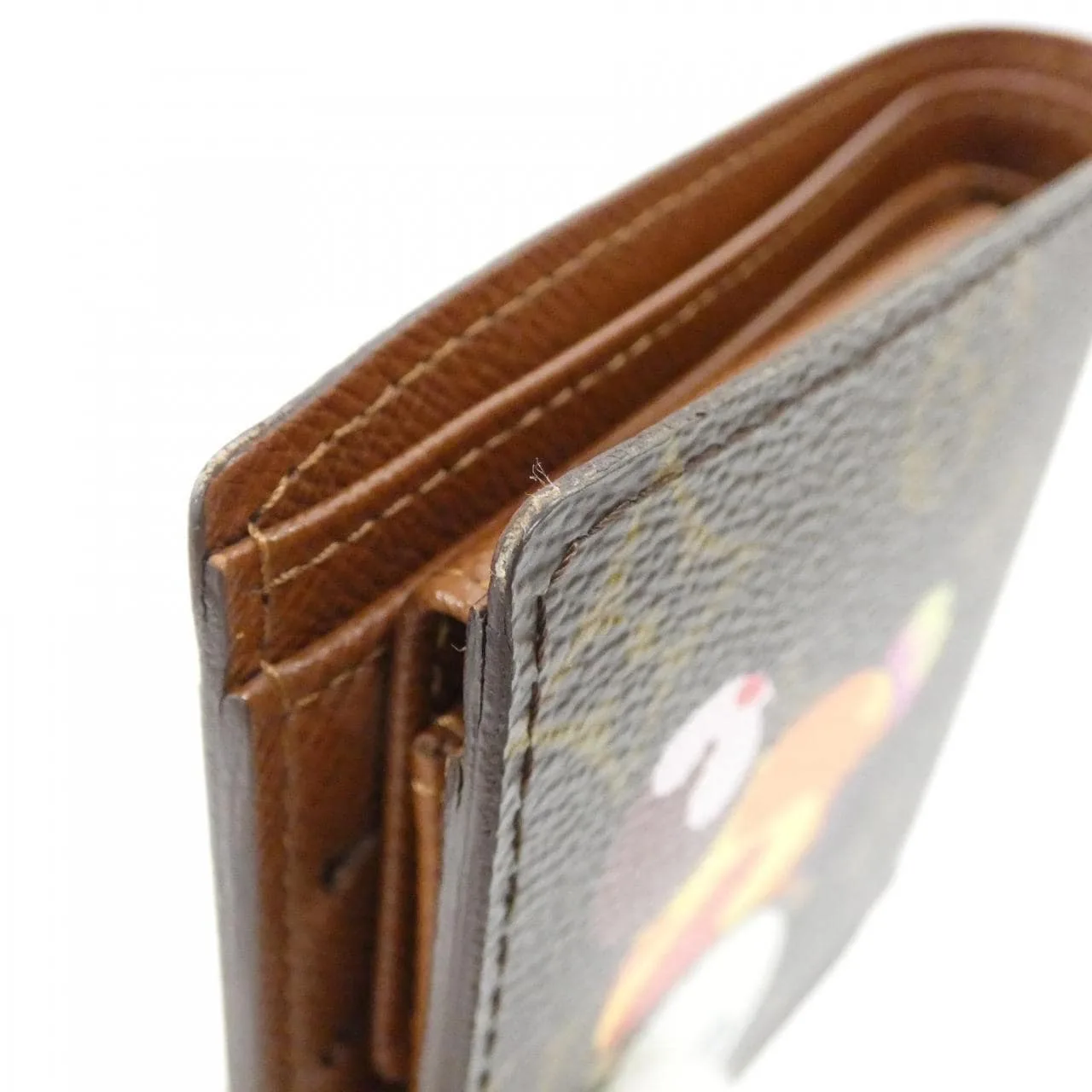 LOUIS VUITTON M61666 Wallet Monogram 黑色 Monogram 中古品A - 縮圖 4