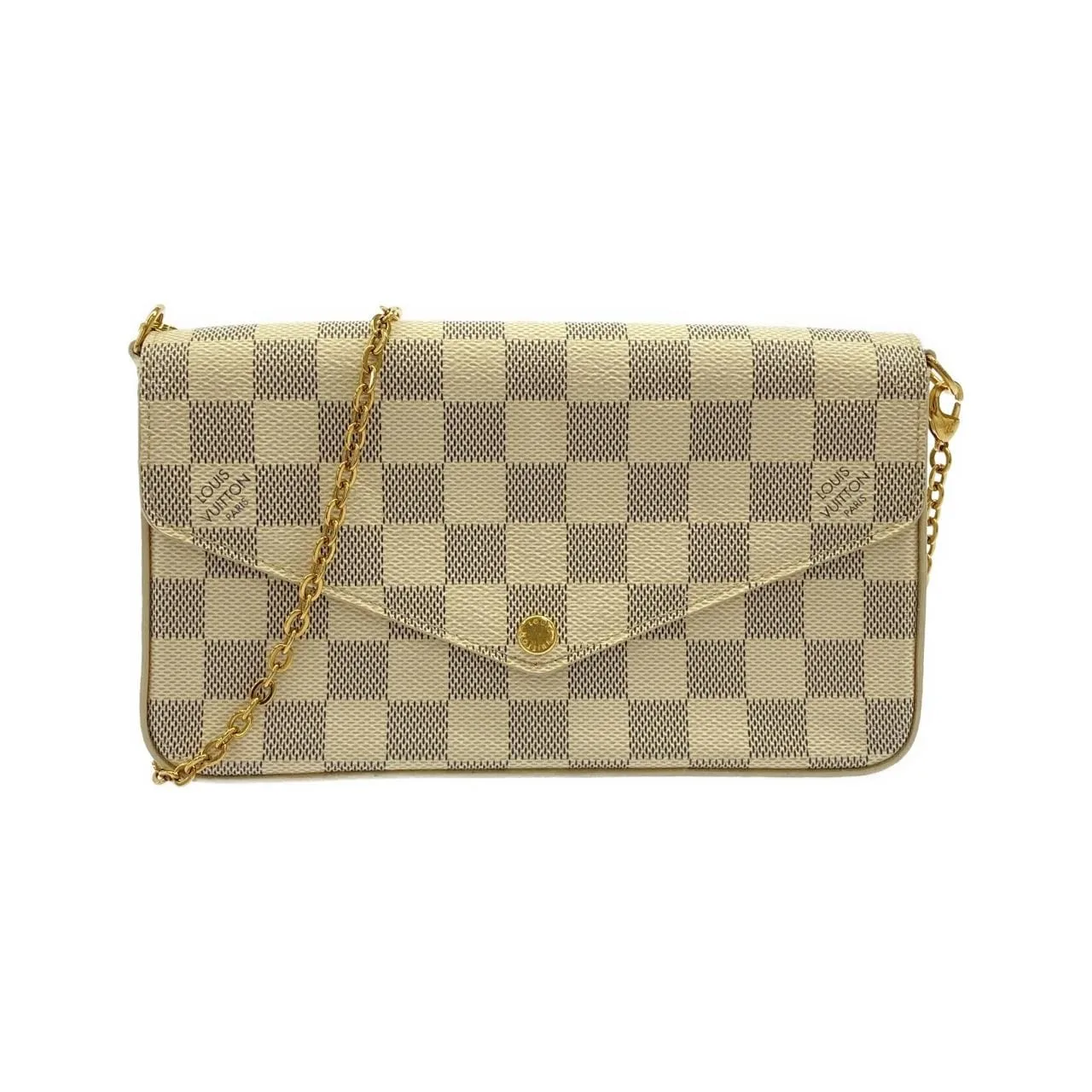 LOUIS VUITTON Pochette N63106 Shoulder Damier Black