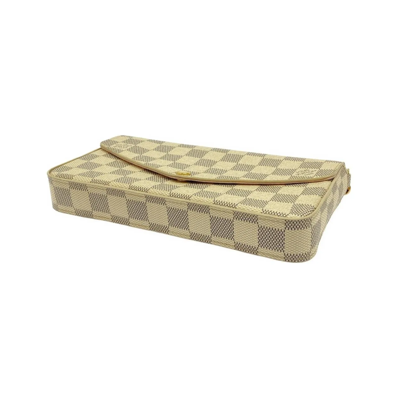 LOUIS VUITTON Pochette N63106 Shoulder Damier 黑色 Damier 中古品B - 縮圖 3