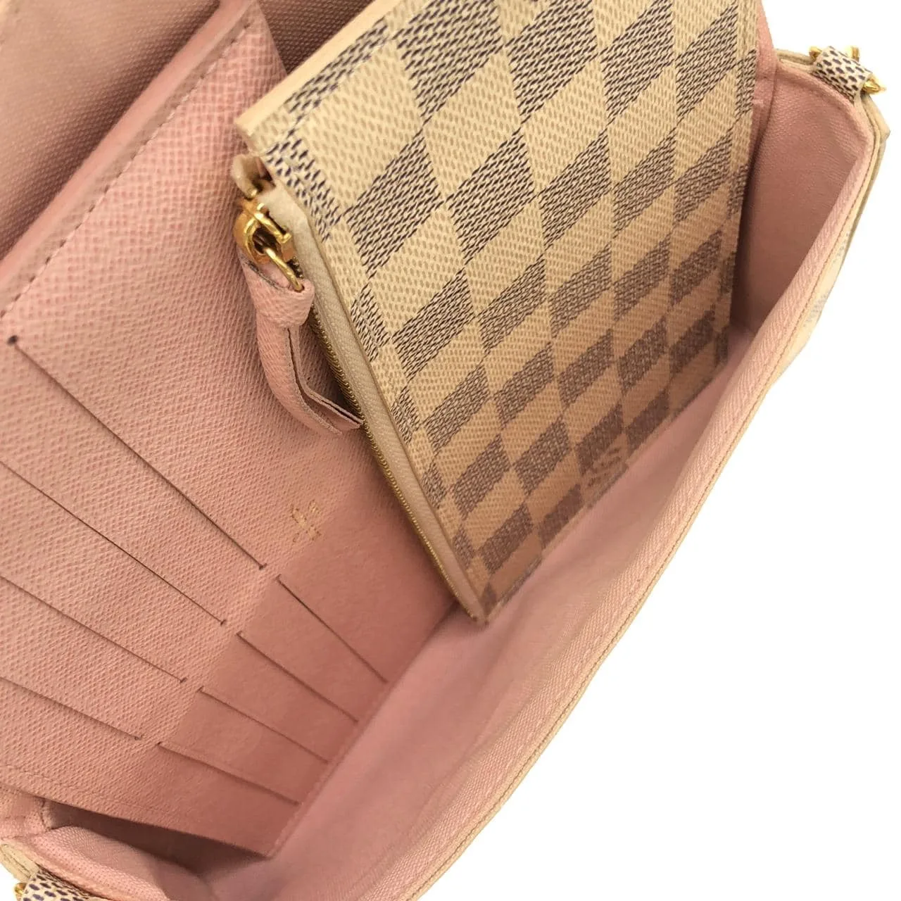 LOUIS VUITTON Pochette N63106 Shoulder Damier 黑色 Damier 中古品B - 縮圖 6