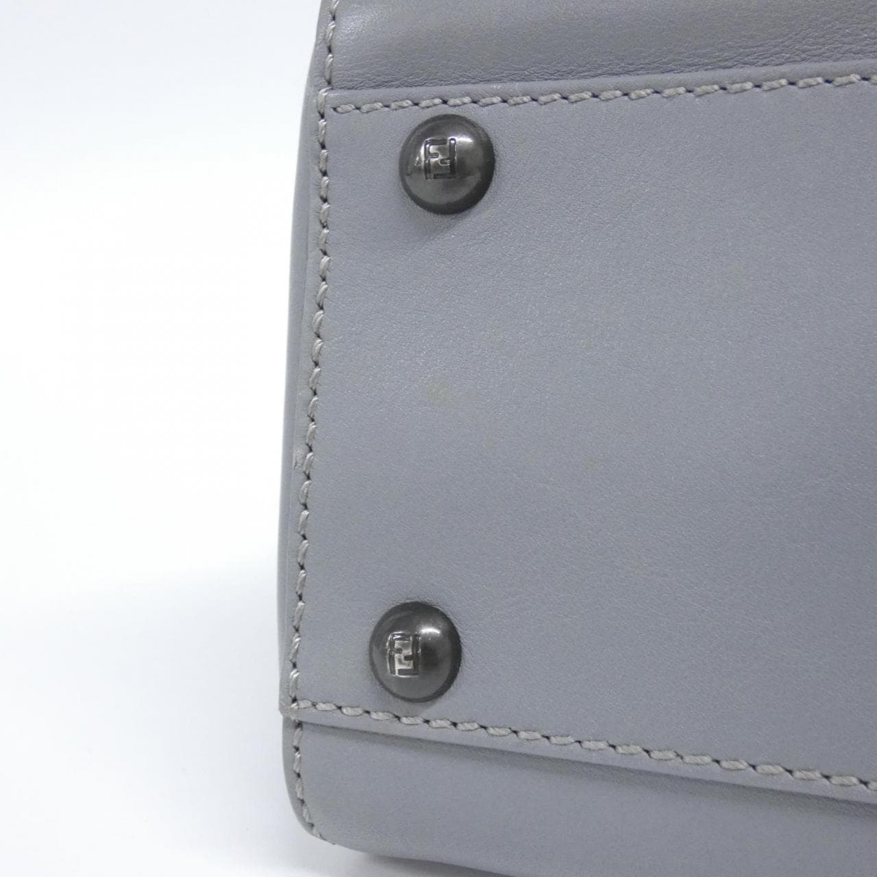 FENDI Peekaboo 8BN226 FZN Bag Leather 黑色 皮革 中古品A - 縮圖 2